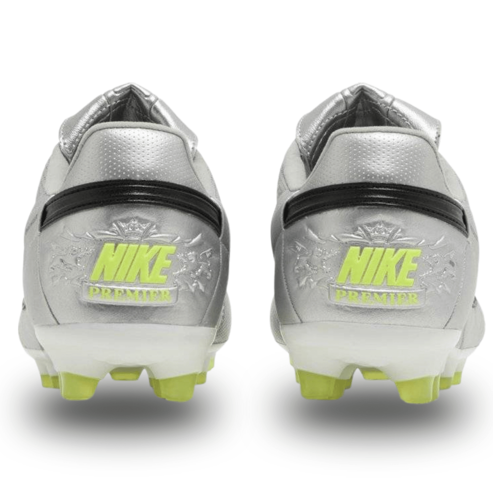 Nike Premier III Firm Ground Soccer Cleats (Metallic Silver/Black - Volt) | SoccerWearhouse