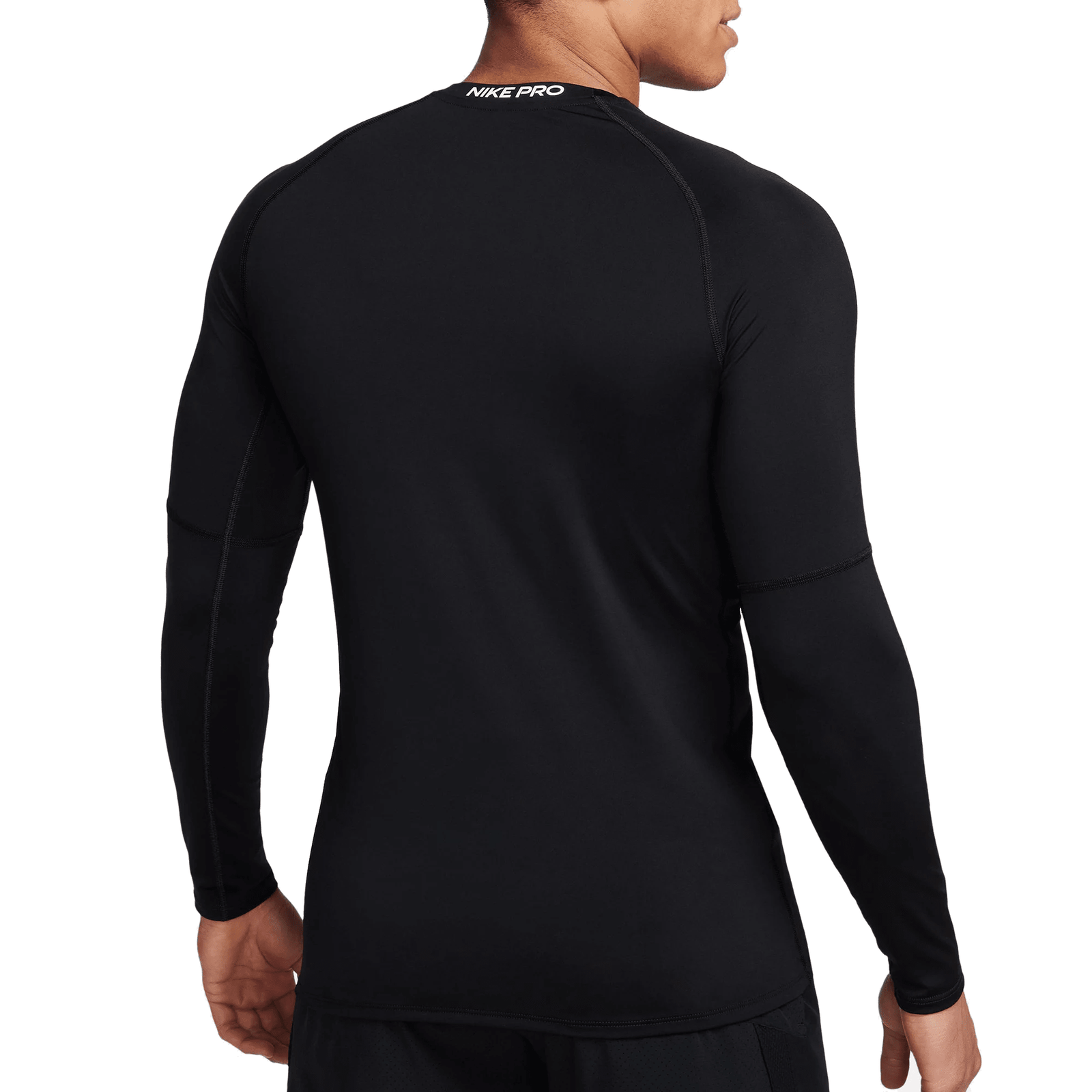 Nike Pro Dri Fit Slim Long Sleeve Fitness Top (Black) | SoccerWearhouse
