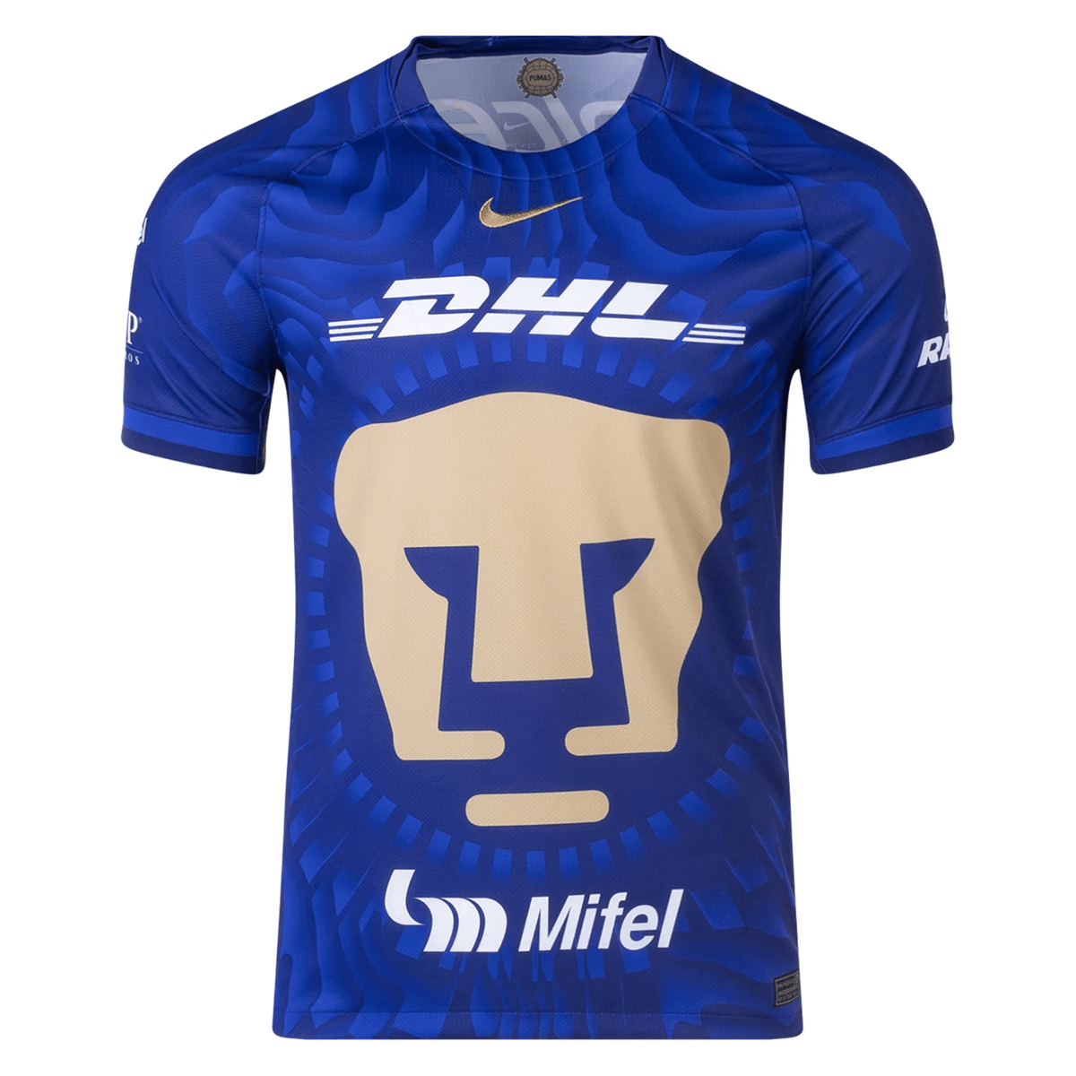 Nike Pumas UNAM 25/26 Away Jersey (Deep Royal Blue/Club Gold) | SoccerWearhouse