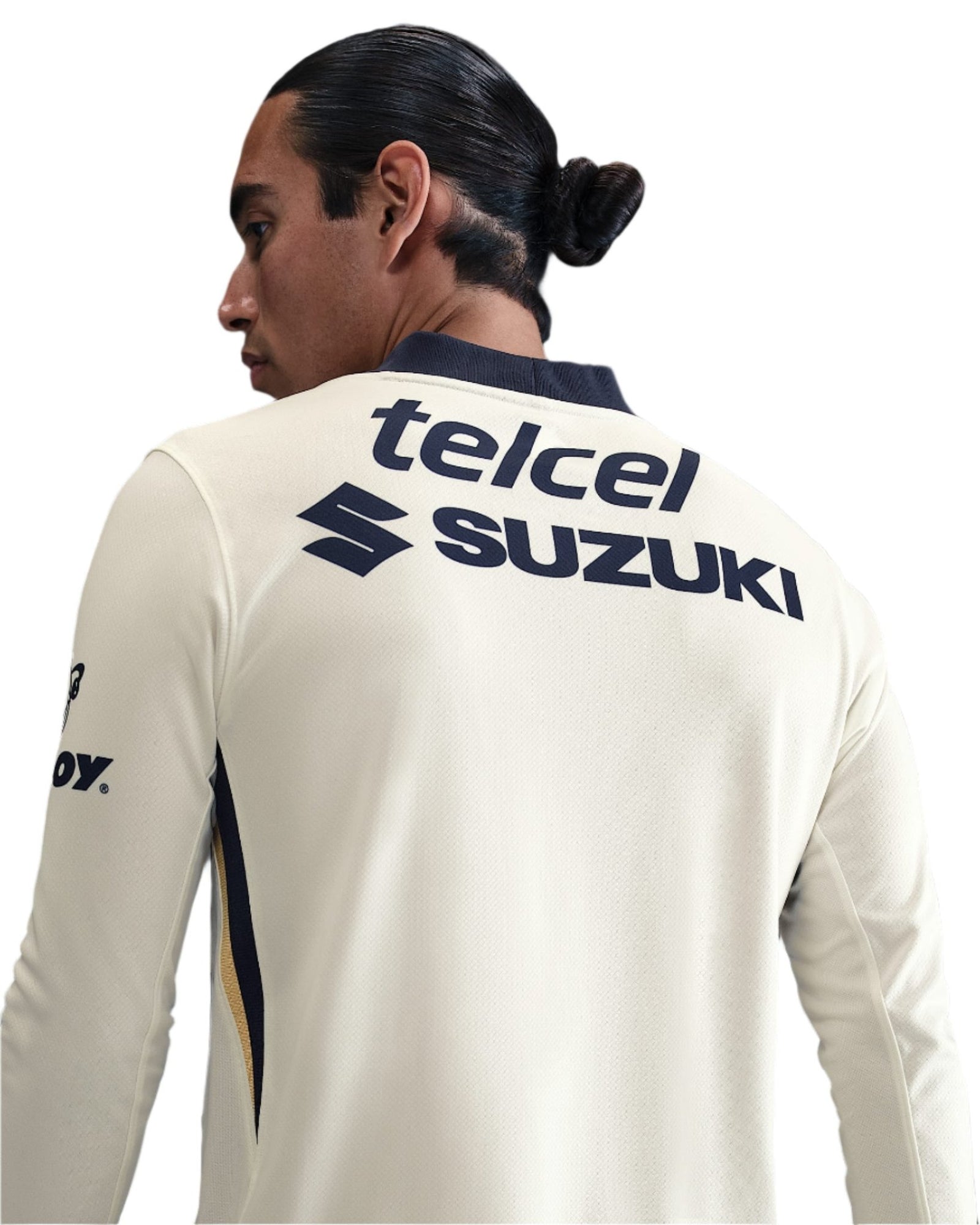 Nike Pumas UNAM 25/26 Long Sleeve Home Jersey (Sail/Club Gold) | SoccerWearhouse