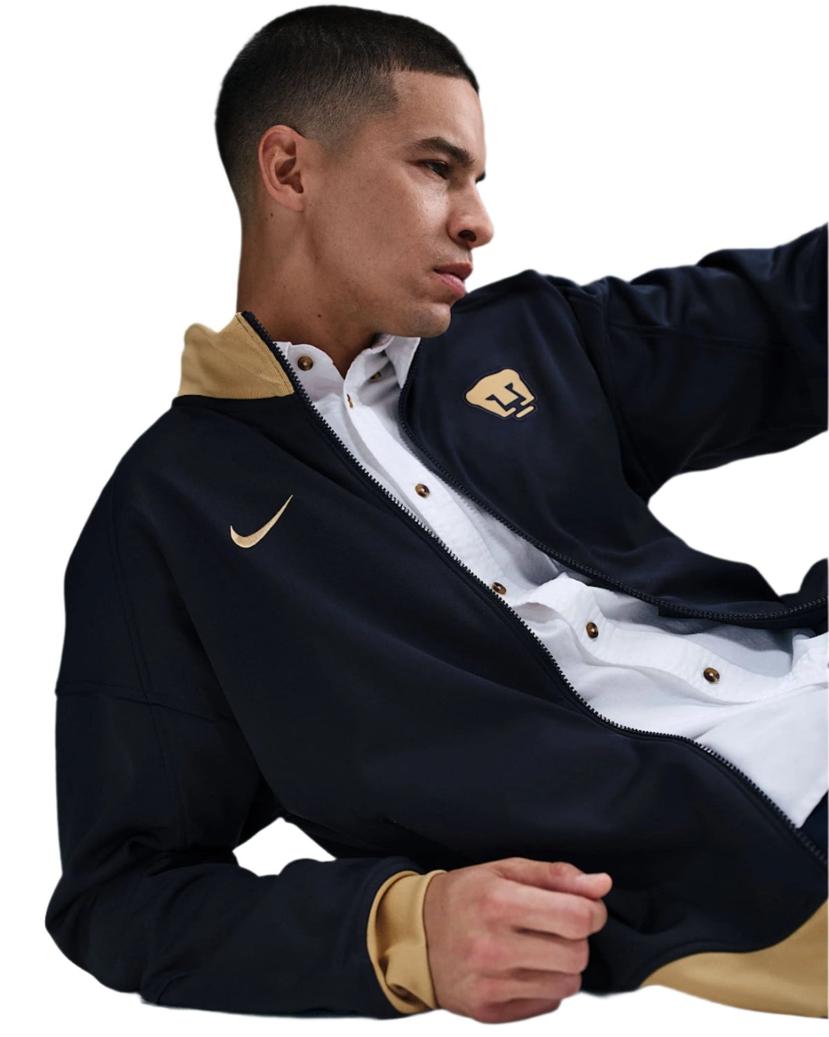 Nike Pumas UNAM Academy Pro Anthem Jacket (Obsidian/Club Gold) | SoccerWearhouse