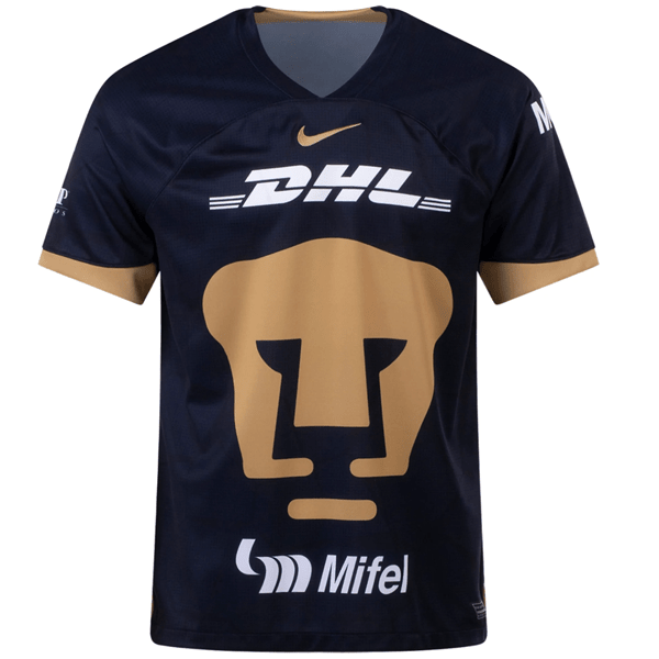 Nike Pumas UNAM Away Jersey 23/24 (Obsidian/Truly Gold) | SoccerWearhouse