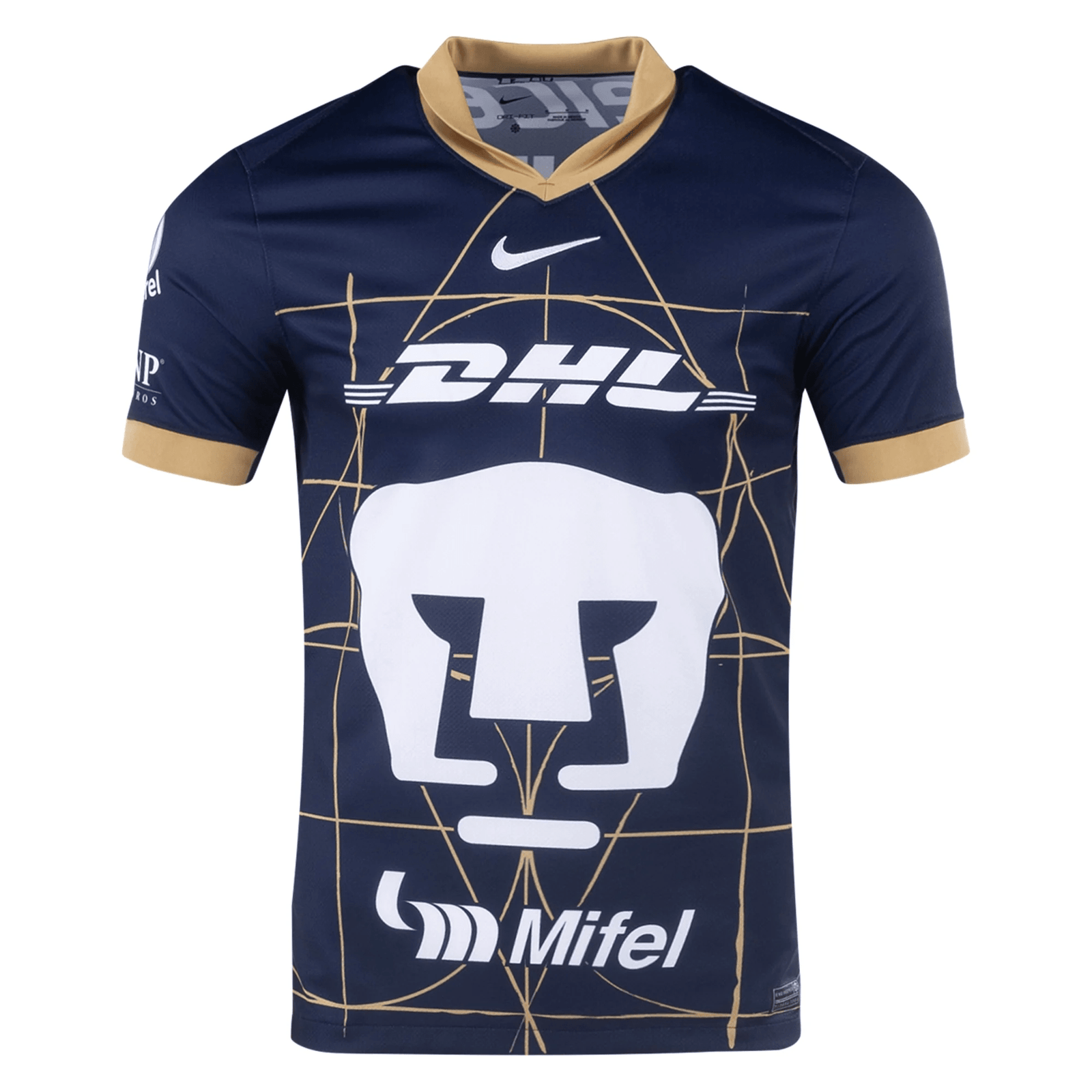 Nike Pumas UNAM Away Jersey 24/25 (Obsidian/Truly Gold) | SoccerWearhouse