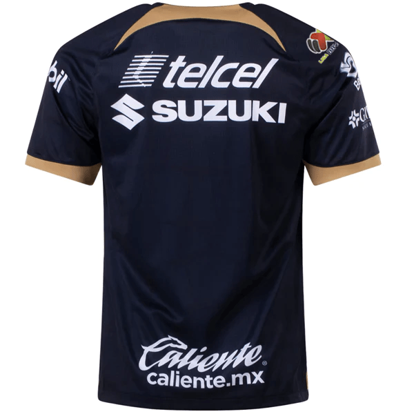 Nike Pumas UNAM Away Jersey w/ Liga MX Patch 23/24 (Obsidian/Truly Gold) | SoccerWearhouse