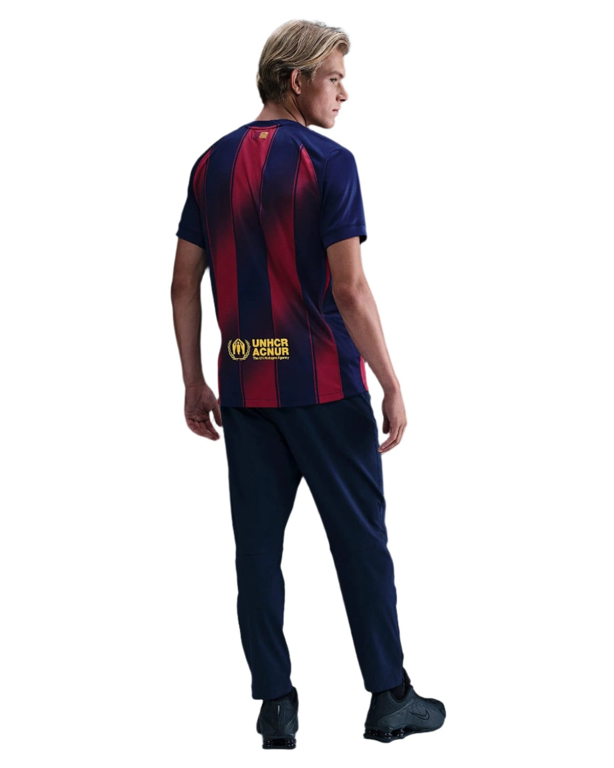 Nike R. Araujo FC Barcelona Home Jersey 25/26 w/ Champions League Patches (Deep Royal Blue/Midwest Gold) | SoccerWearhouse