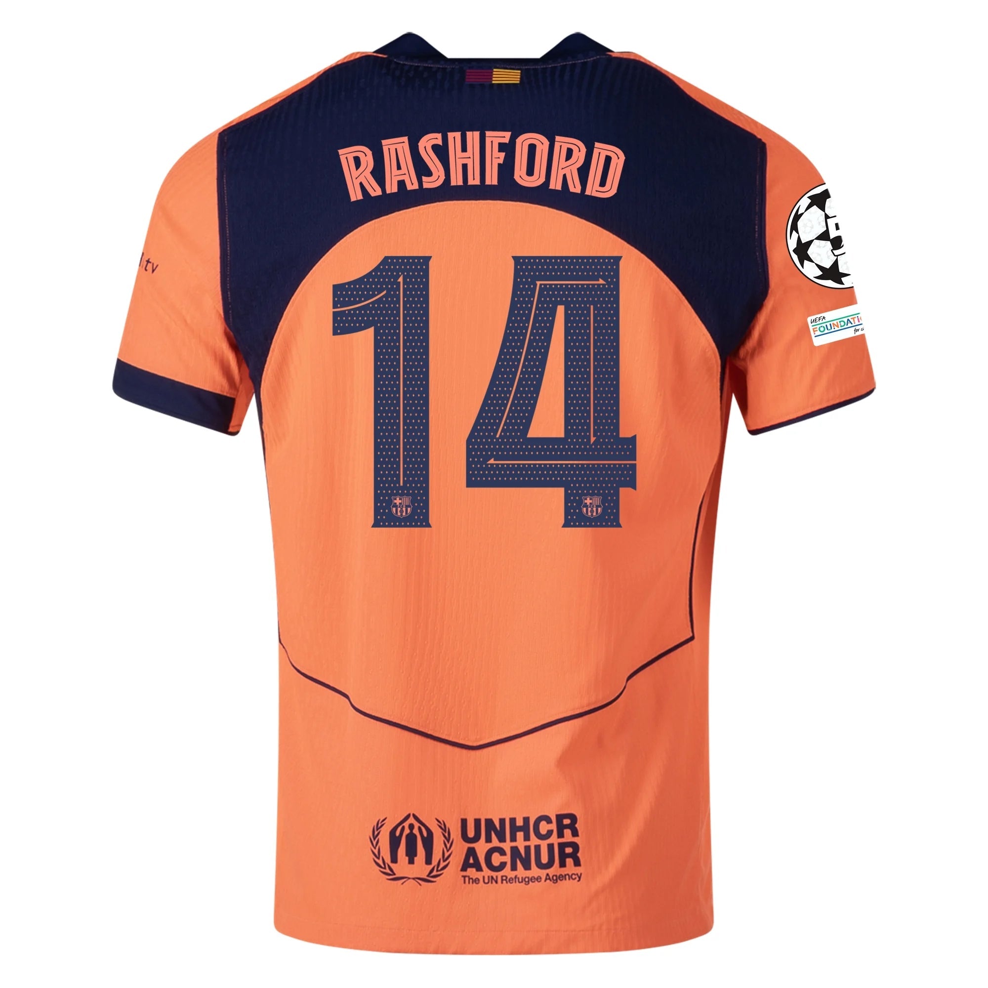 Nike Rashford FC Barcelona Third T90 Authentic Jersey 25/26 w/ Champio