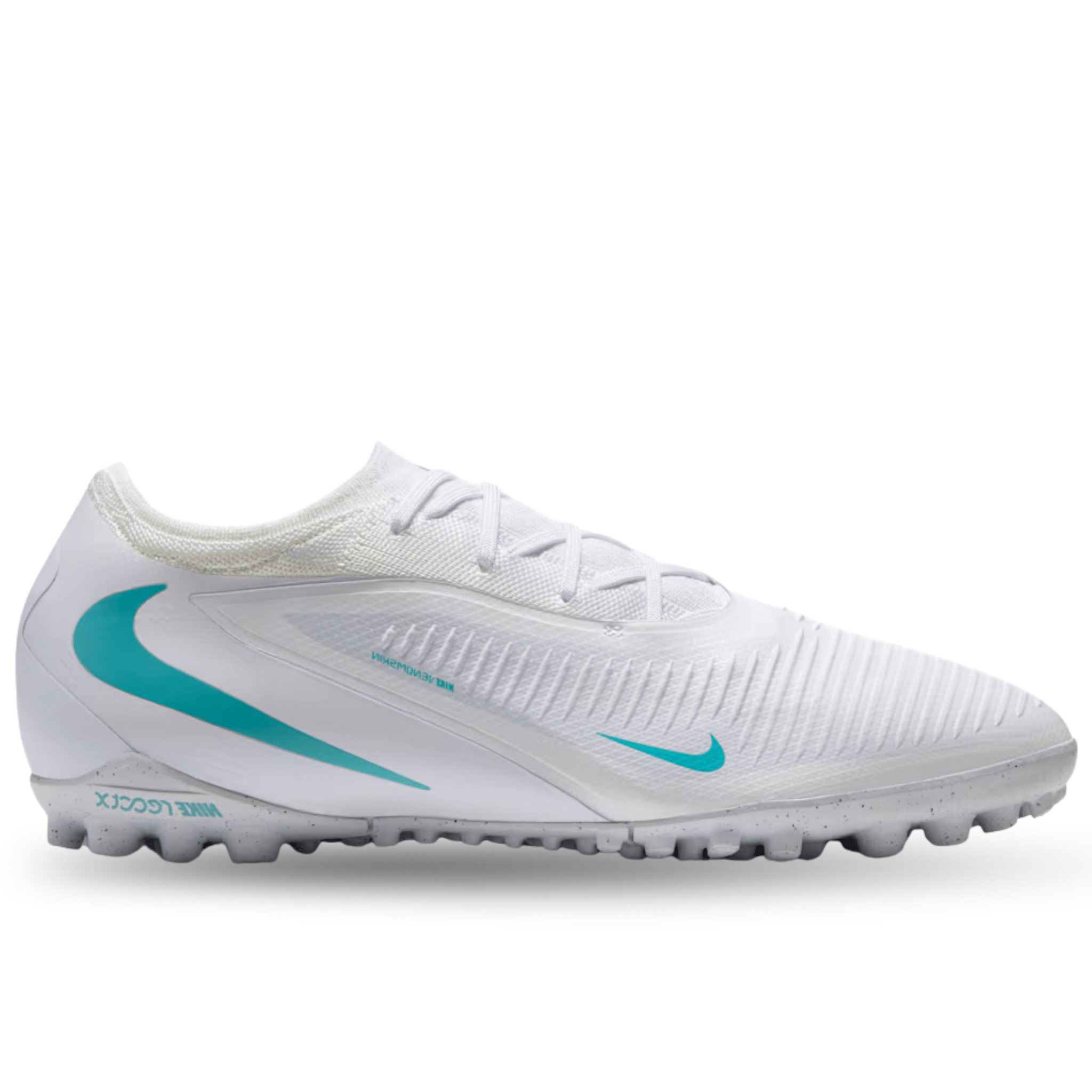 Nike ReactX Phantom 6 Low Pro TF Soccer Shoes (White/Dusty Cactus)