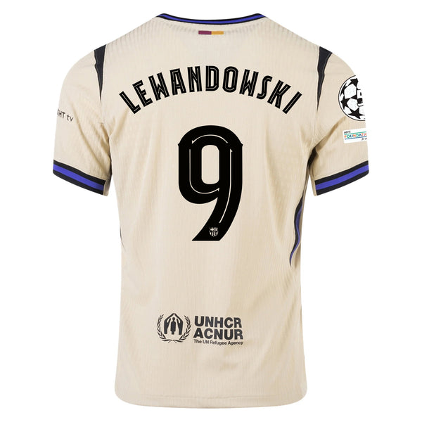 ウェア NIKE FC Barcelona Lewandowski No.9 Nike Robert Lewandowski Men's FC Barcelona Authentic Away Jersey w/ Ch
