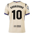 Nike Ronaldinho Men's FC Barcelona Away Jersey 25/26 w/ Champions League Patches (Team Gold/Persion Violet/Black)