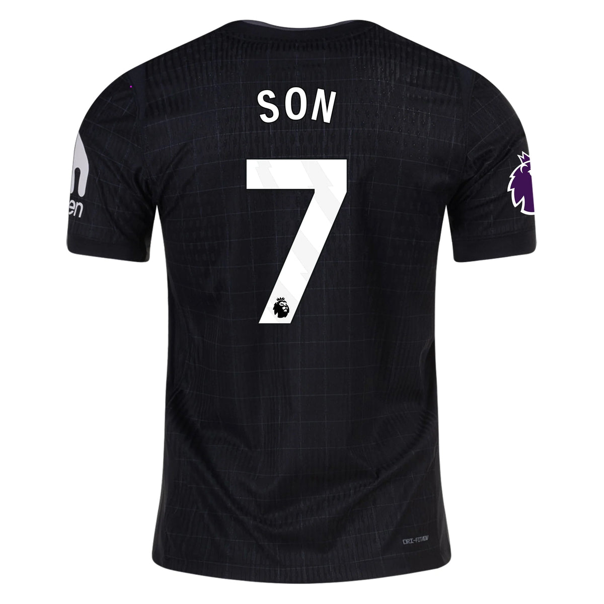 Nike Son Heung - min Tottenham Hotspur Authentic Away Jersey 25/26 w/ EPL Patch (Black/Iron) | SoccerWearhouse
