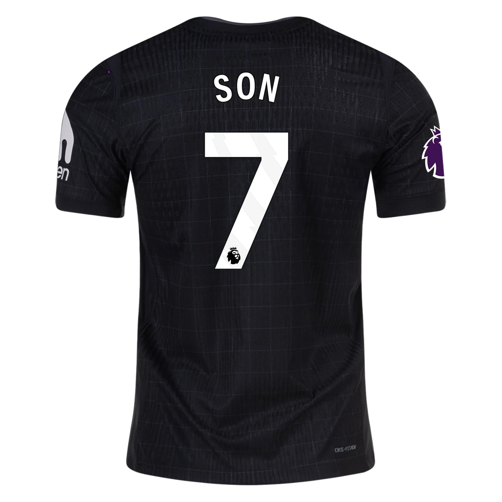 Nike Son Heung - min Tottenham Hotspur Authentic Away Jersey 25/26 w/ EPL Patch (Black/Iron) | SoccerWearhouse