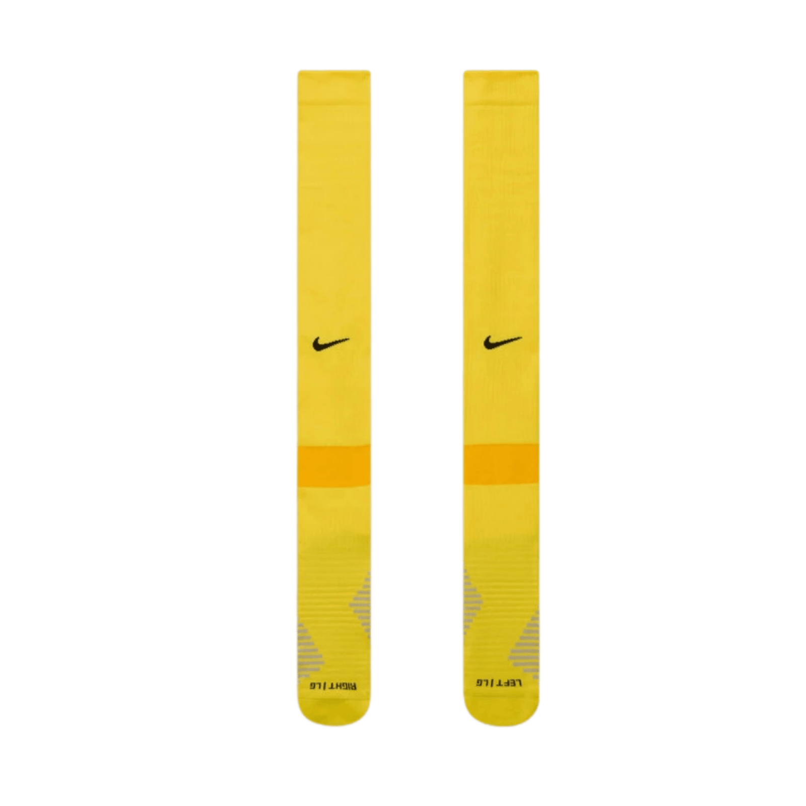 Nike Strike Soccer Socks 719 Tour (Yellow/University Gold/Black) | SoccerWearhouse