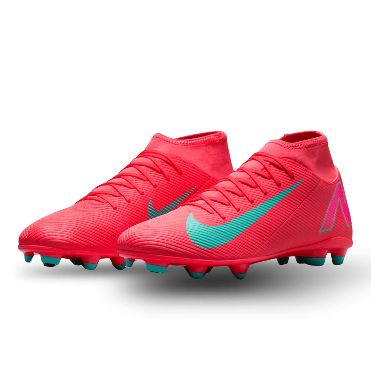 Nike Superfly 10 Club FG/MG Soccer Cleats (Ember Glow/Aurora Green) | SoccerWearhouse