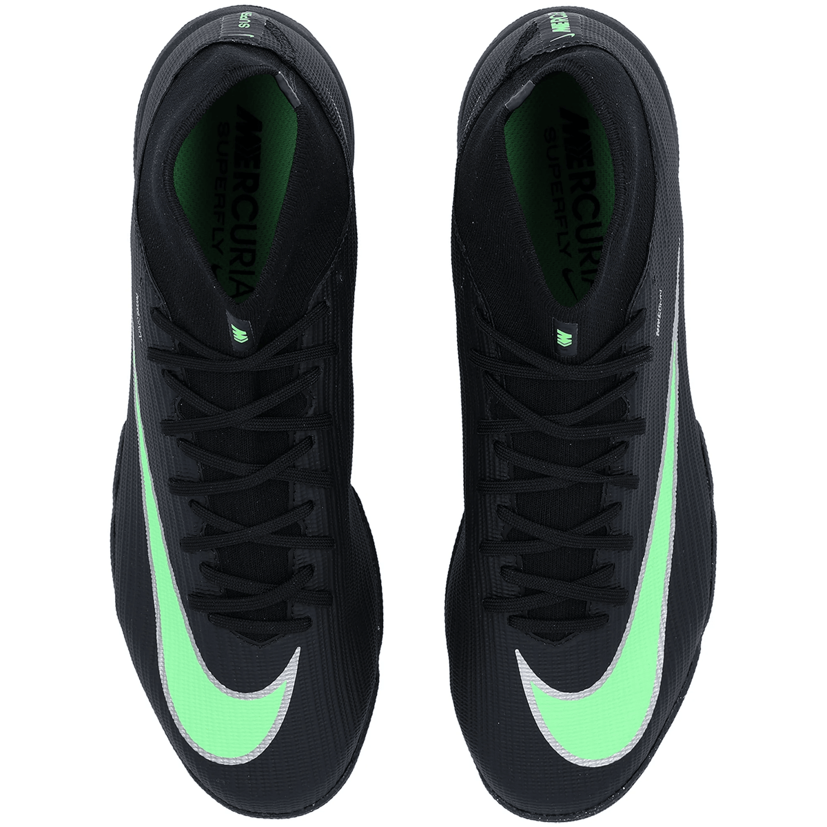 Nike Superfly 11 Academy Turf Soccer Shoes (Black/Illusion Green) | SoccerWearhouse