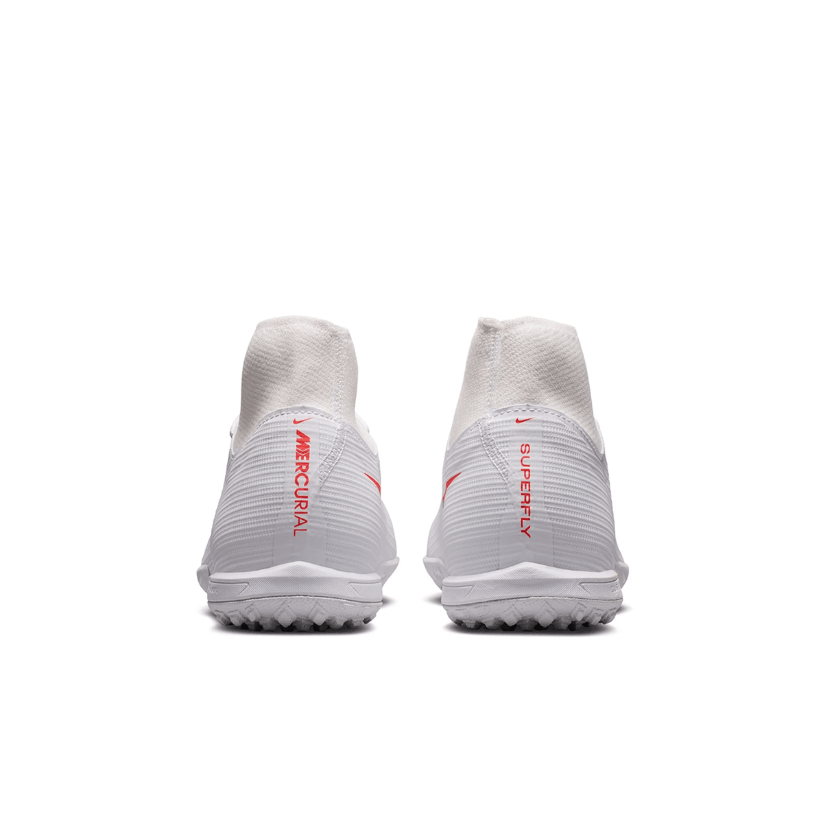 Nike Superfly 11 Academy Turf Soccer Shoes (White/Blur/Bright Crimson) | SoccerWearhouse