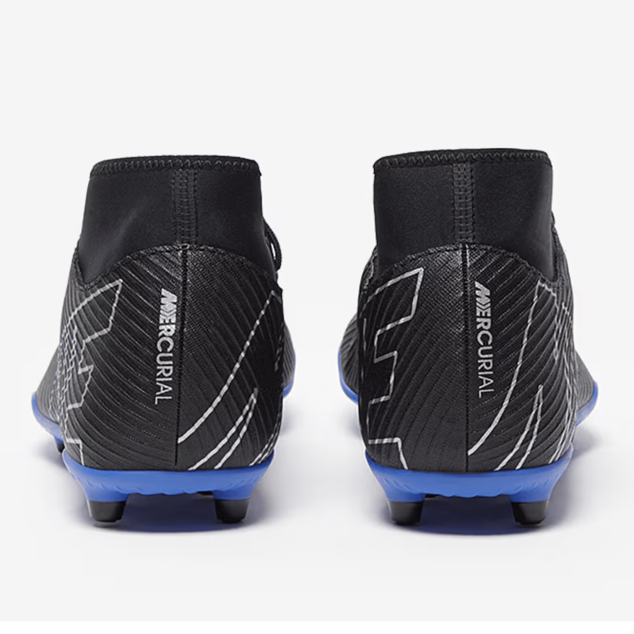 Nike Superfly 9 Club FG/MG Soccer Cleats (Black/Chrome-Hyper Royal)