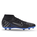 Nike Superfly 9 Club FG/MG Soccer Cleats (Black/Chrome-Hyper Royal)