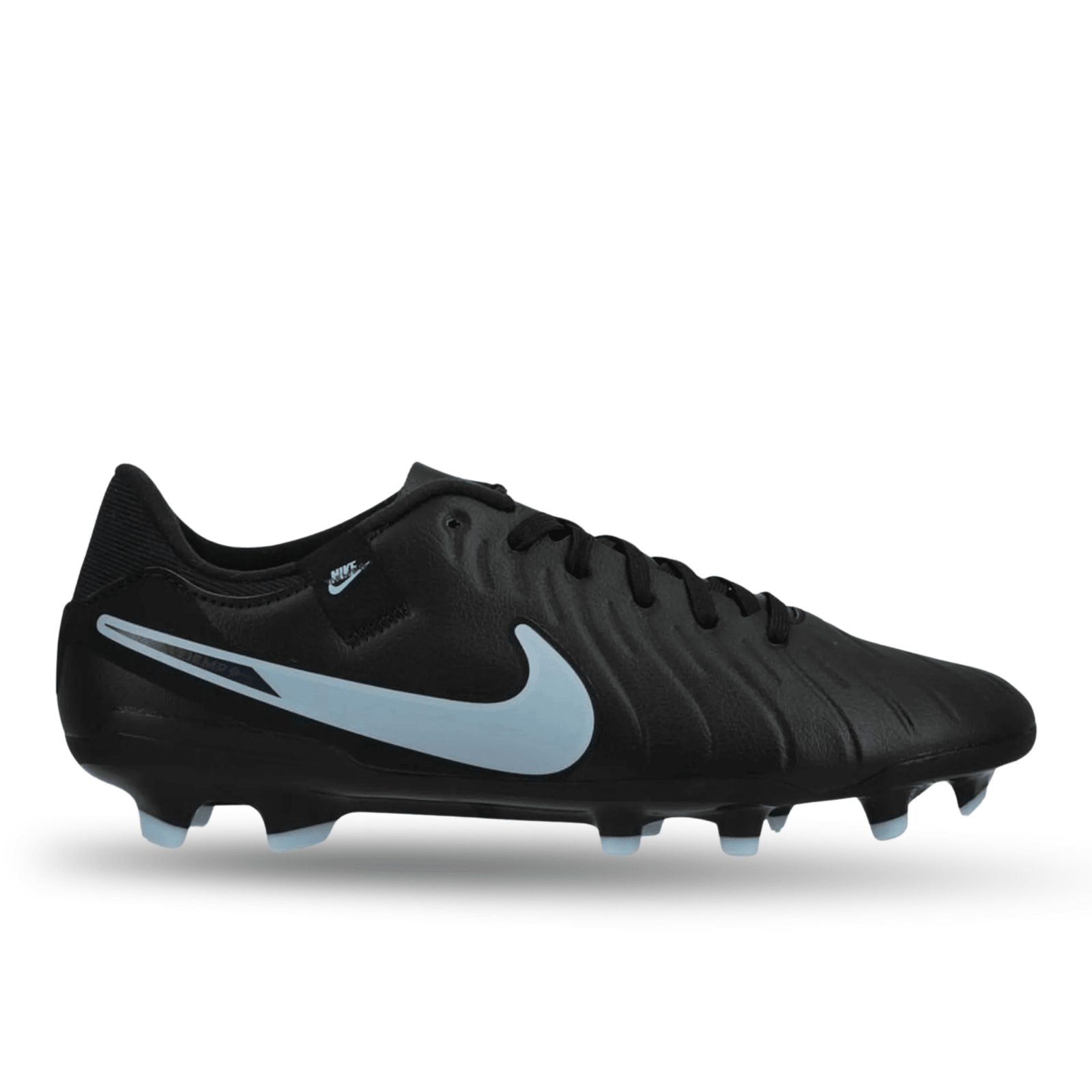 Nike Tiempo Legend 10 Academy Firm Ground/Multiground Soccer Cleats (Black/Black) | SoccerWearhouse