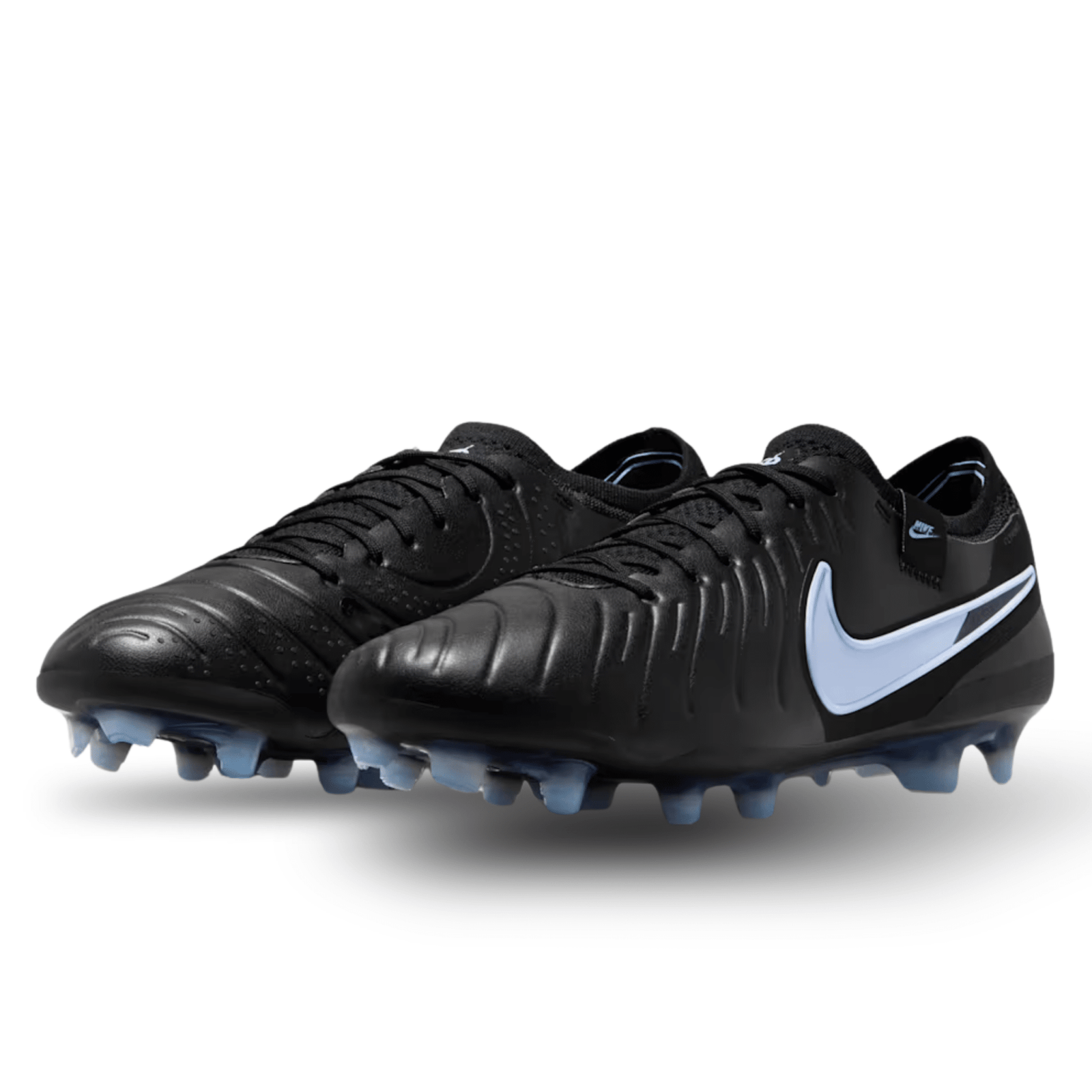 Nike Tiempo Legend 10 Elite Firm Ground Soccer Cleats (Ice Blue/Black) | SoccerWearhouse