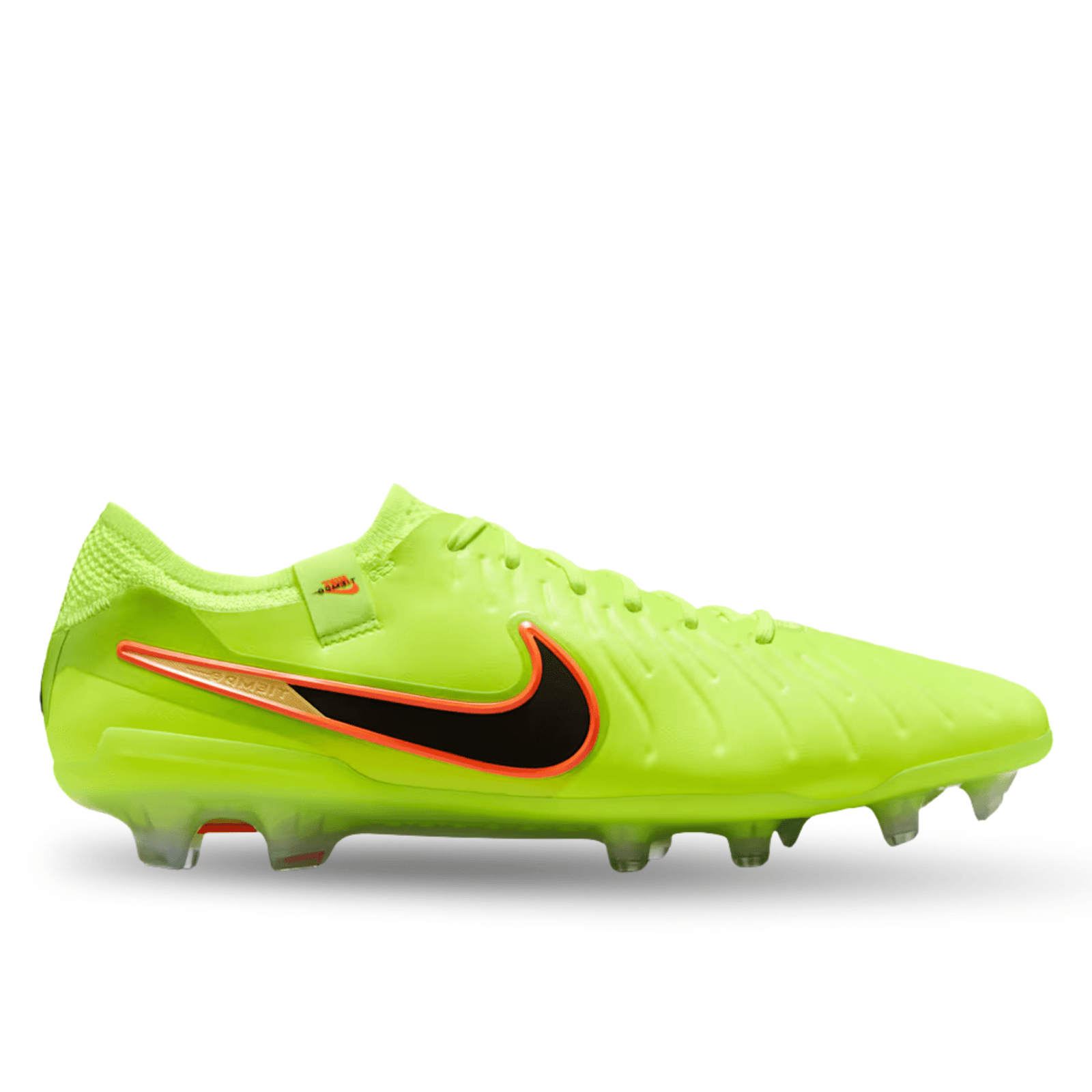 Nike Tiempo Legend 10 Elite Firm Ground Soccer Cleats (Volt/Black) | SoccerWearhouse