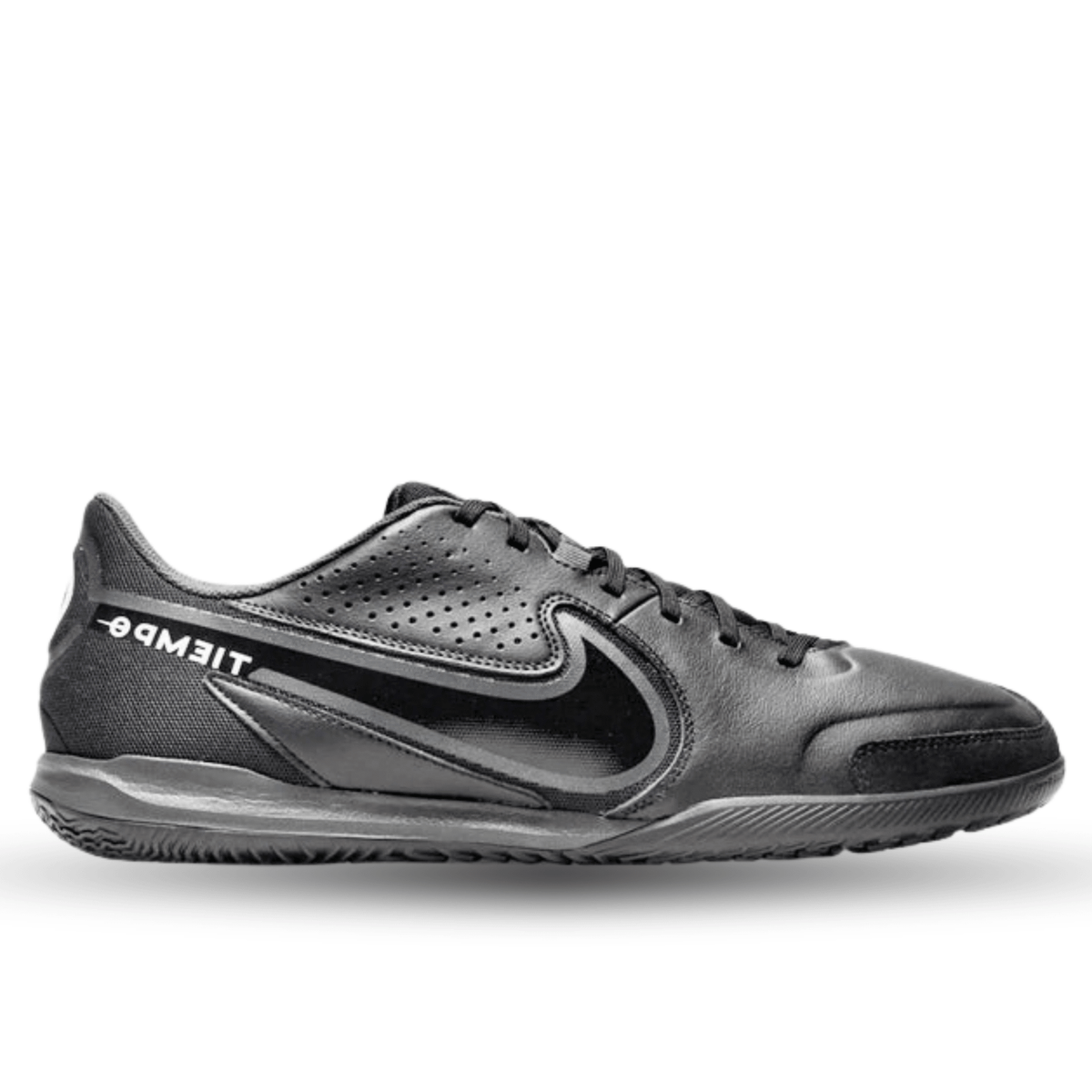 Nike Tiempo Legend 9 Academy Indoor Soccer Shoes (Black/Dark Smoke Grey) | SoccerWearhouse