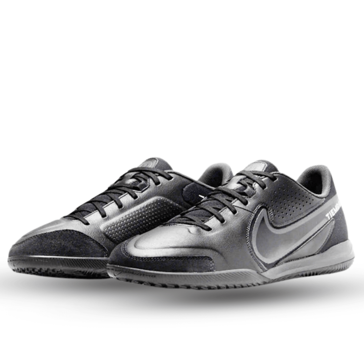 Nike Tiempo Legend 9 Academy Indoor Soccer Shoes (Black/Dark Smoke Grey) | SoccerWearhouse