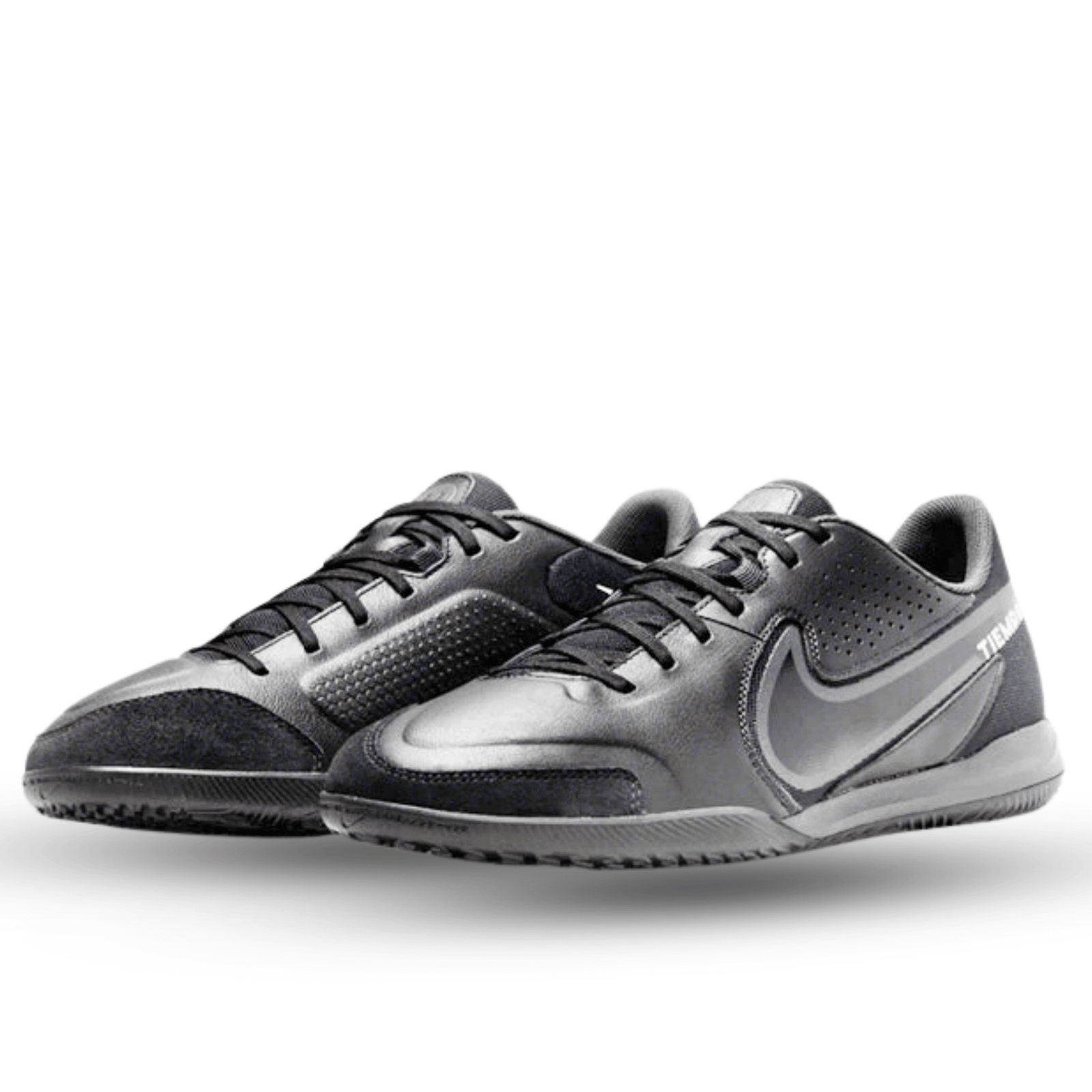 Nike Tiempo Legend 9 Academy Indoor Soccer Shoes (Black/Dark Smoke Grey) | SoccerWearhouse