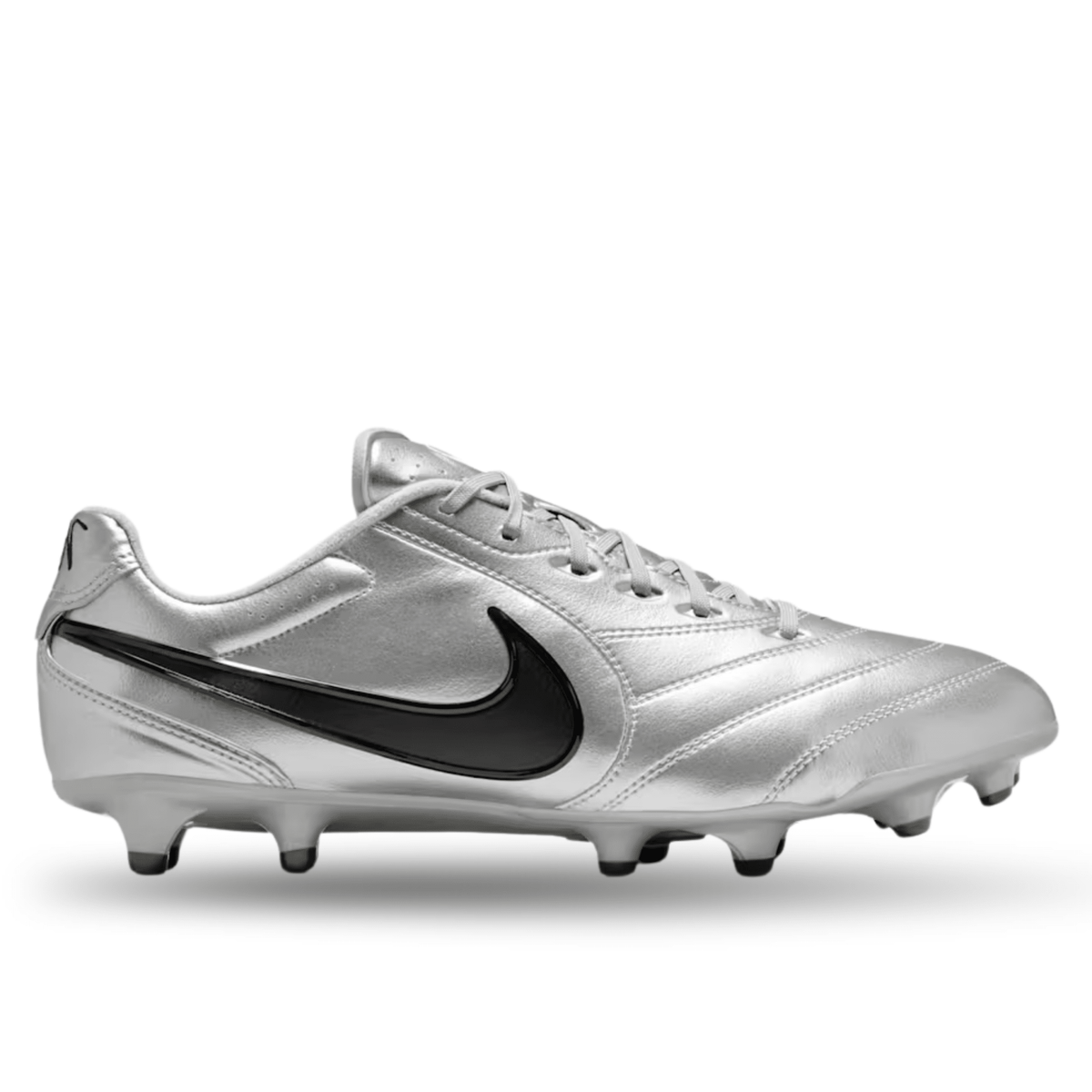 Nike Tiempo Ligera Pro FG Football Boots (Metallic Silver/Black) | SoccerWearhouse