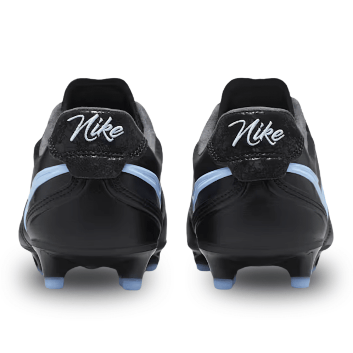 Nike Tiempo Ligera Pro FG Soccer Cleats (Black/Obsidian/Ice Blue) | SoccerWearhouse