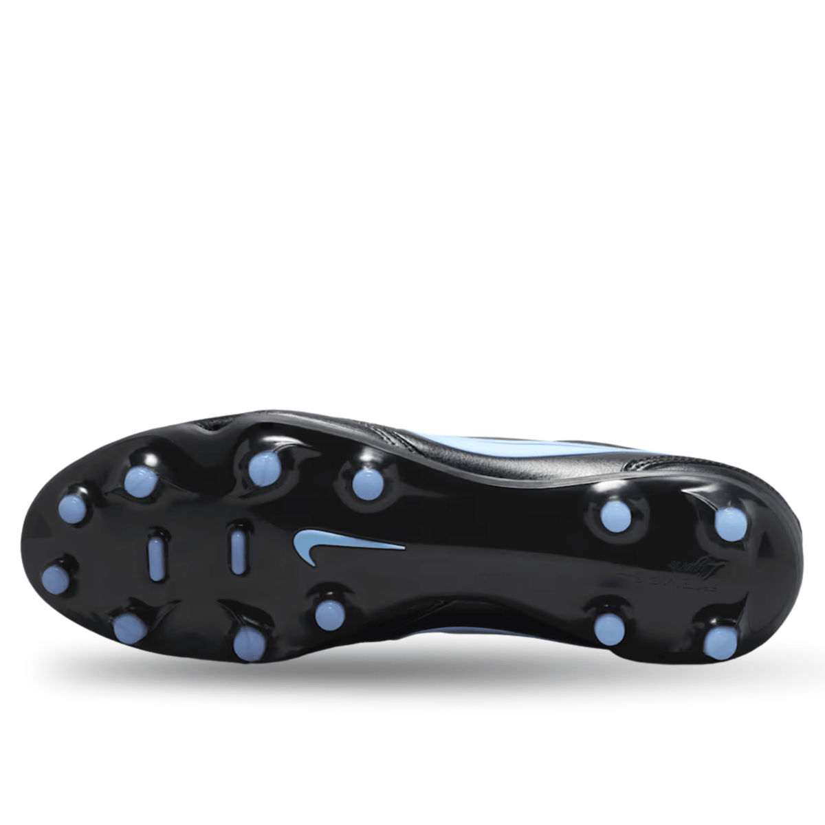 Nike Tiempo Ligera Pro FG Soccer Cleats (Black/Obsidian/Ice Blue) | SoccerWearhouse