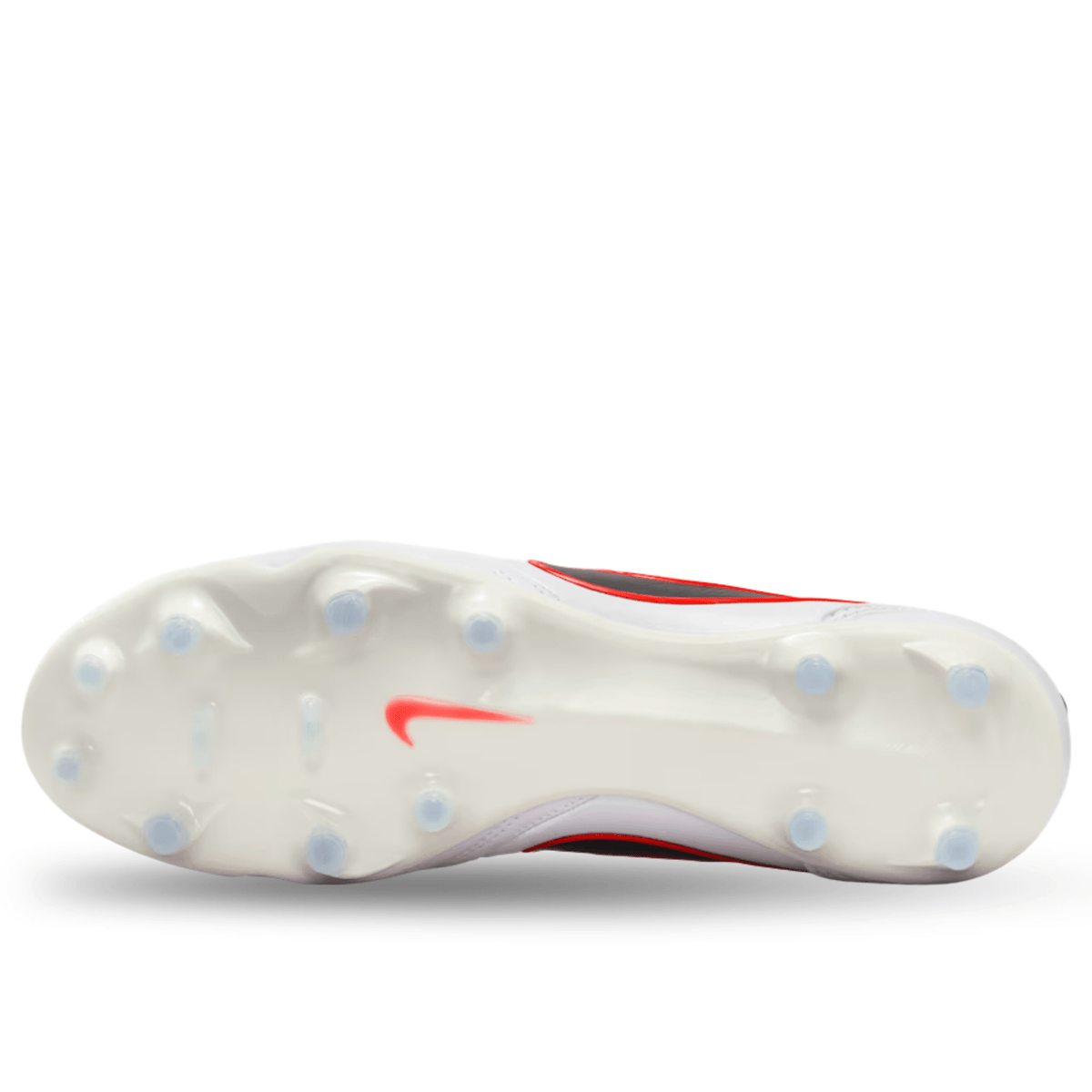 Nike Tiempo Ligera Pro FG Soccer Cleats (White/Black/Bright Crimson) | SoccerWearhouse