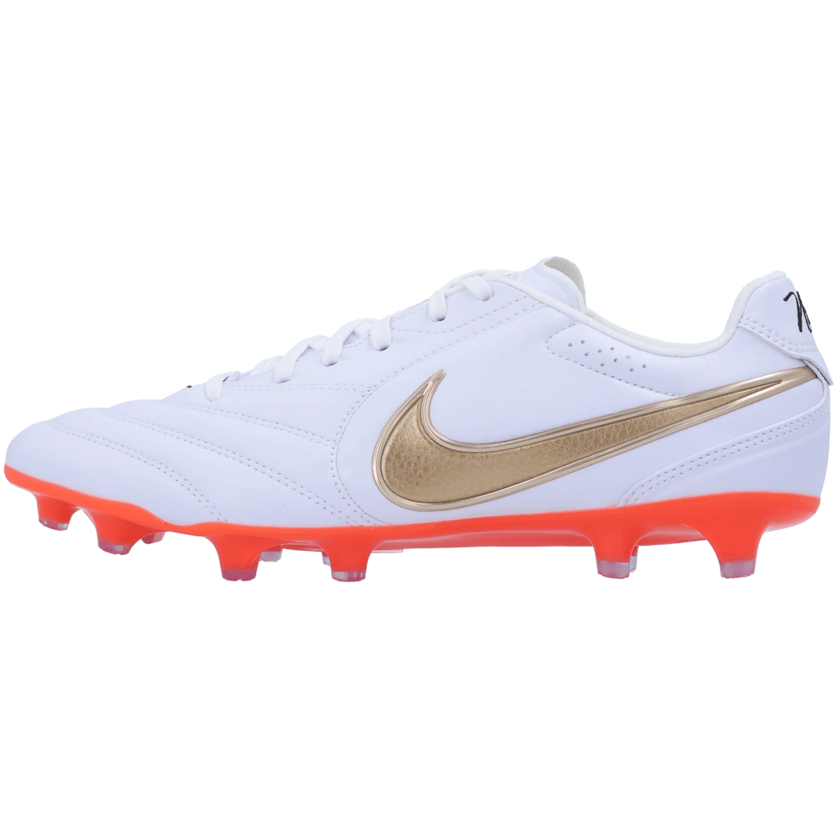 Nike Tiempo Ligera Pro FG Soccer Cleats (White/Blur/Bright Crimson) | SoccerWearhouse