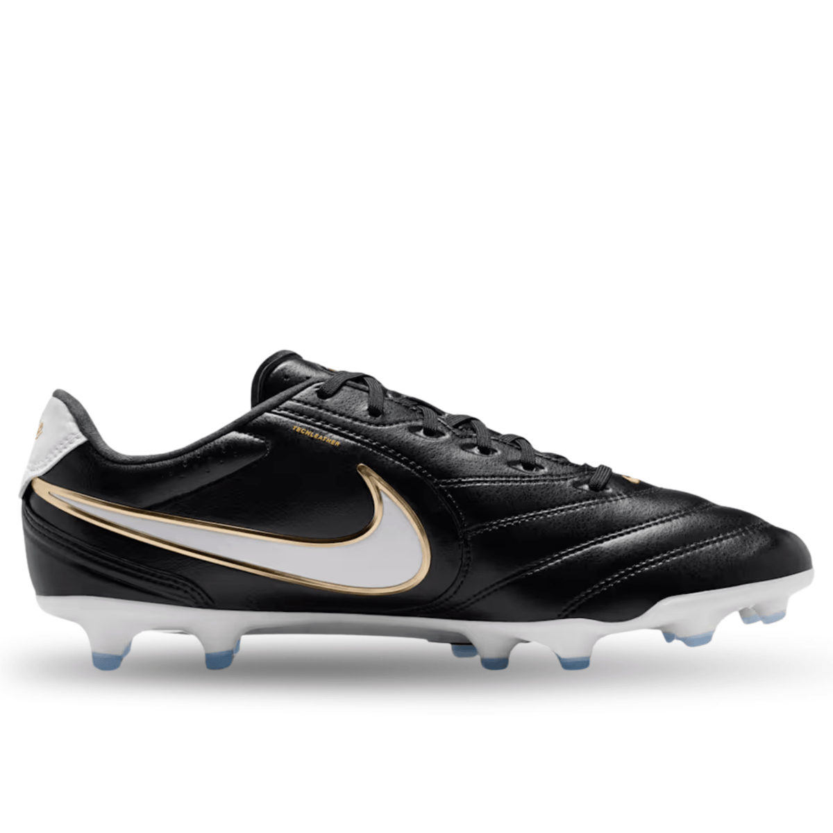 Nike Tiempo Ligera Pro Firm Ground Soccer Cleats (Black/White) | SoccerWearhouse
