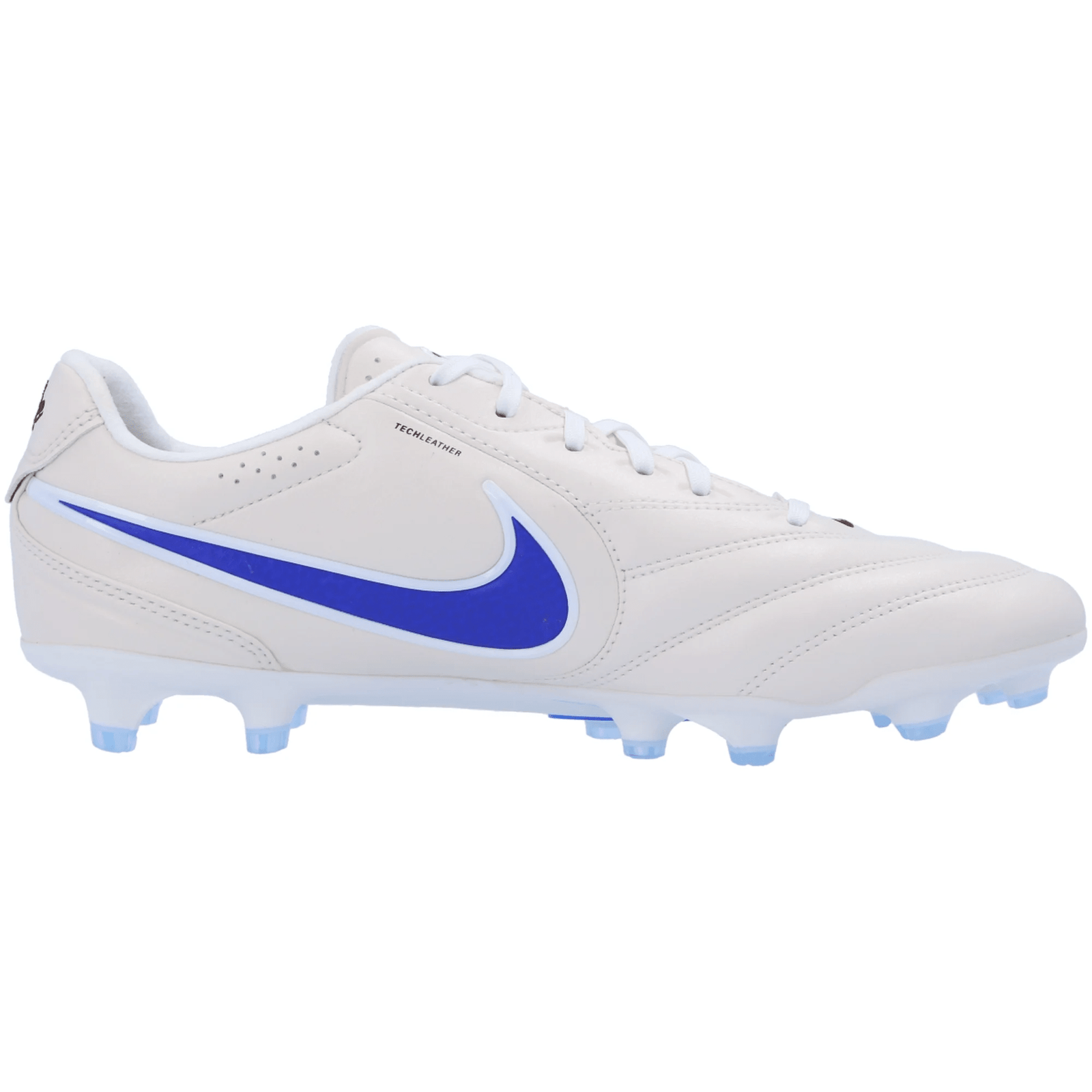 Nike Tiempo Ligera Pro Firm Ground Soccer Cleats (Chalk/Racer Blue/White) | SoccerWearhouse