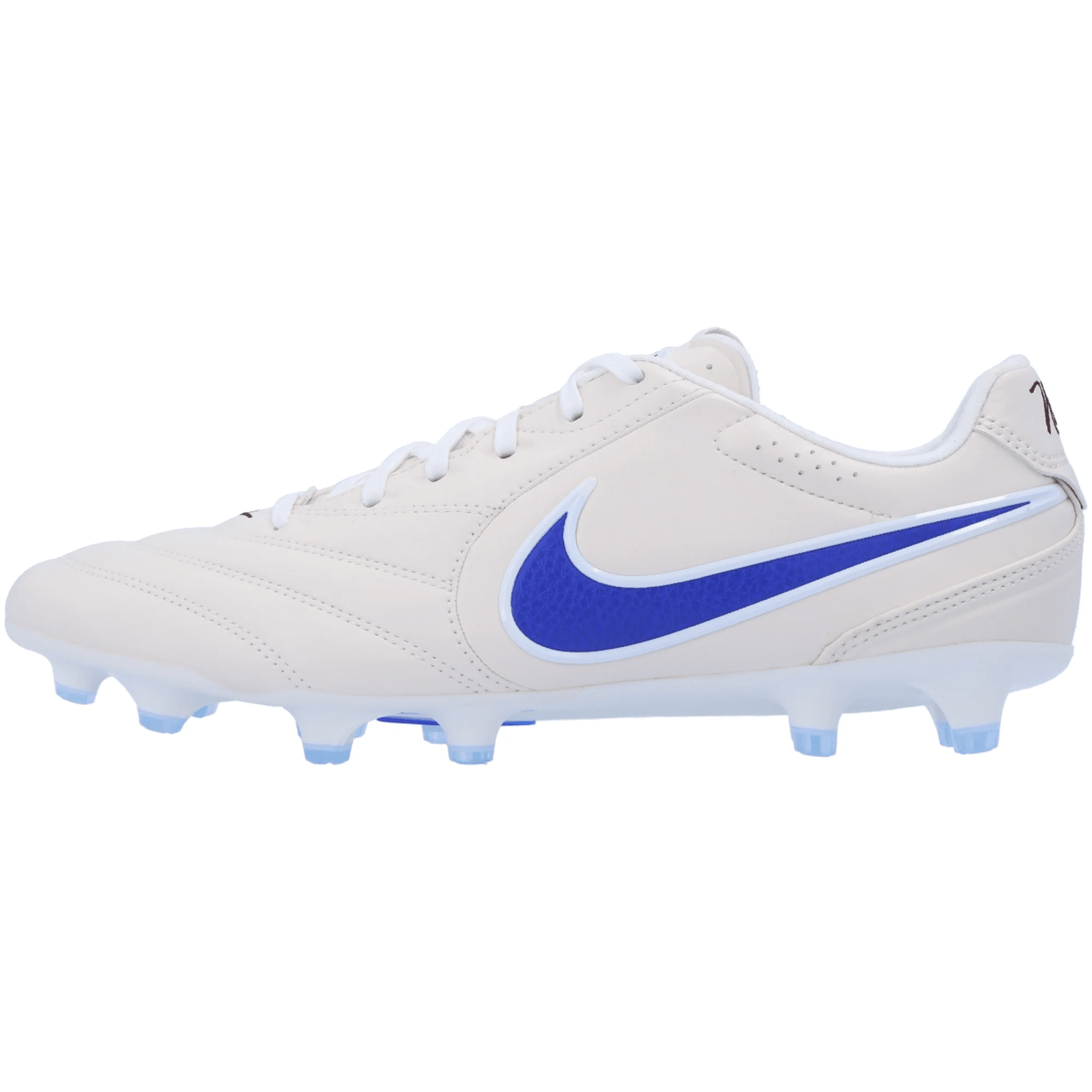 Nike Tiempo Ligera Pro Firm Ground Soccer Cleats (Chalk/Racer Blue/White) | SoccerWearhouse