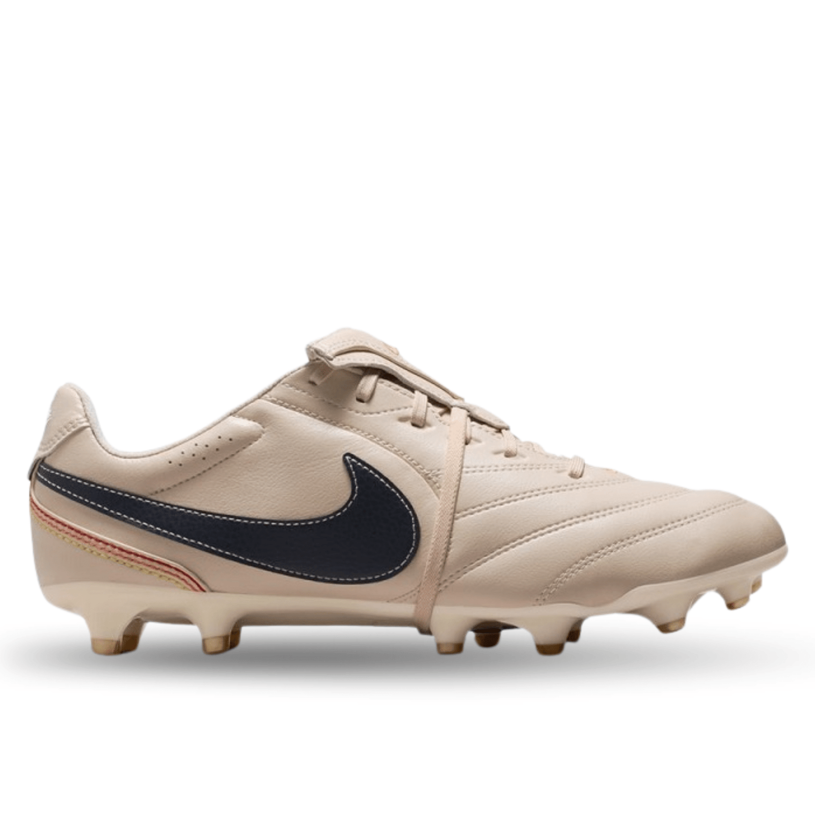 Nike Tiempo Ligera Pro FT FG Soccer Cleats (Pearl White/Dark) | SoccerWearhouse
