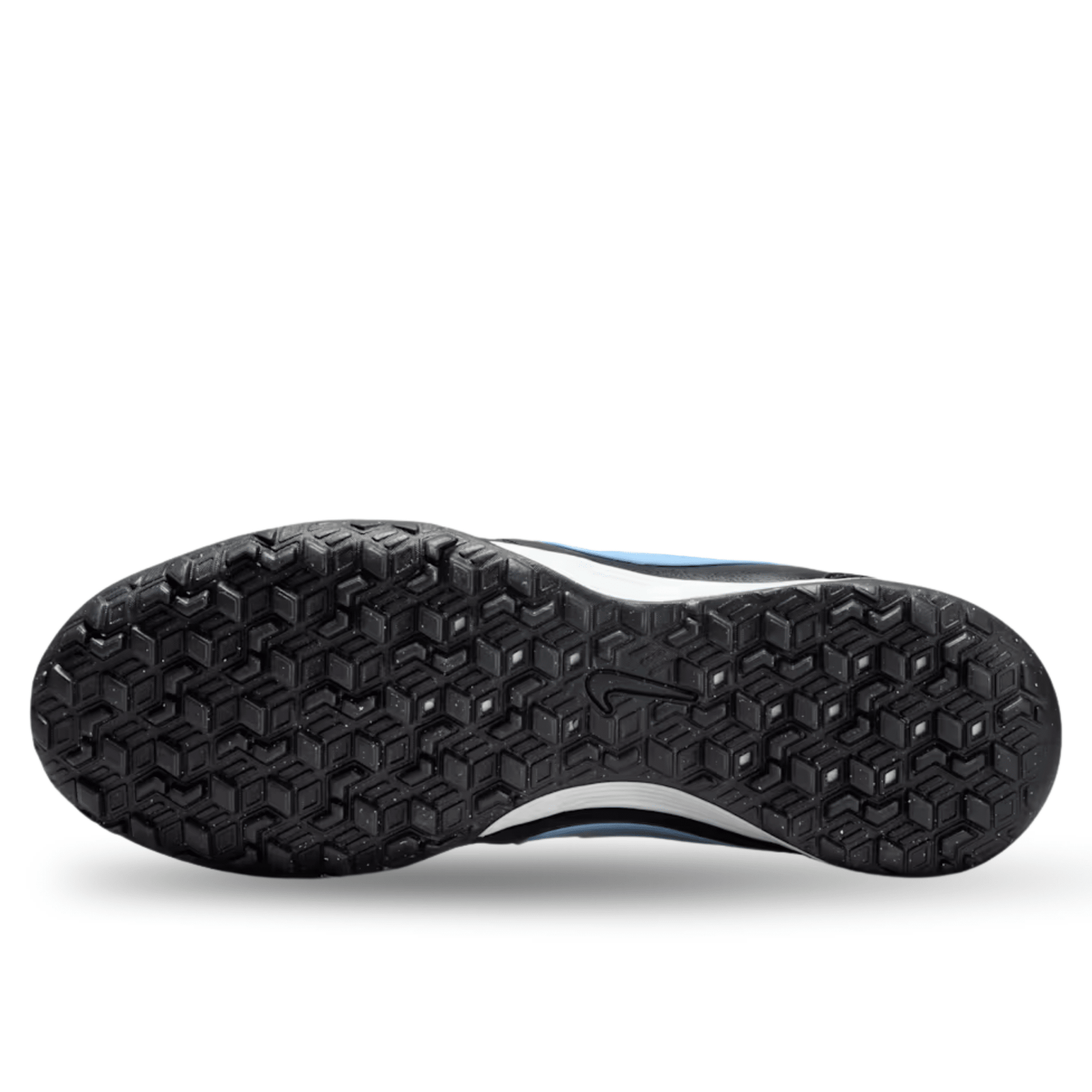 Nike Tiempo Ligera Pro Turf Soccer Shoes (Black/Obsidian/Ice Blue) | SoccerWearhouse