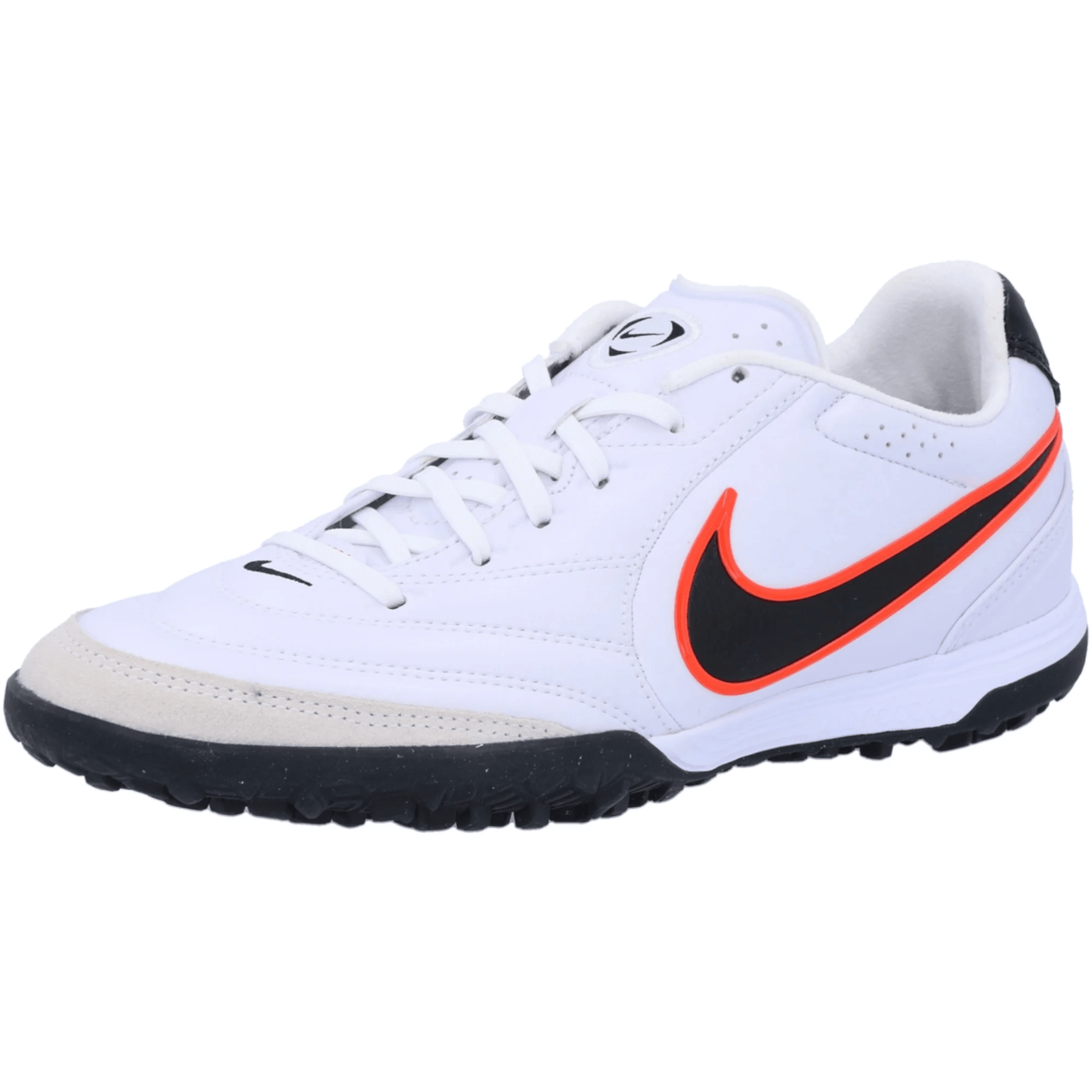 Nike Tiempo Ligera Pro Turf Soccer Shoes (White/Black/Bright Crimson) | SoccerWearhouse