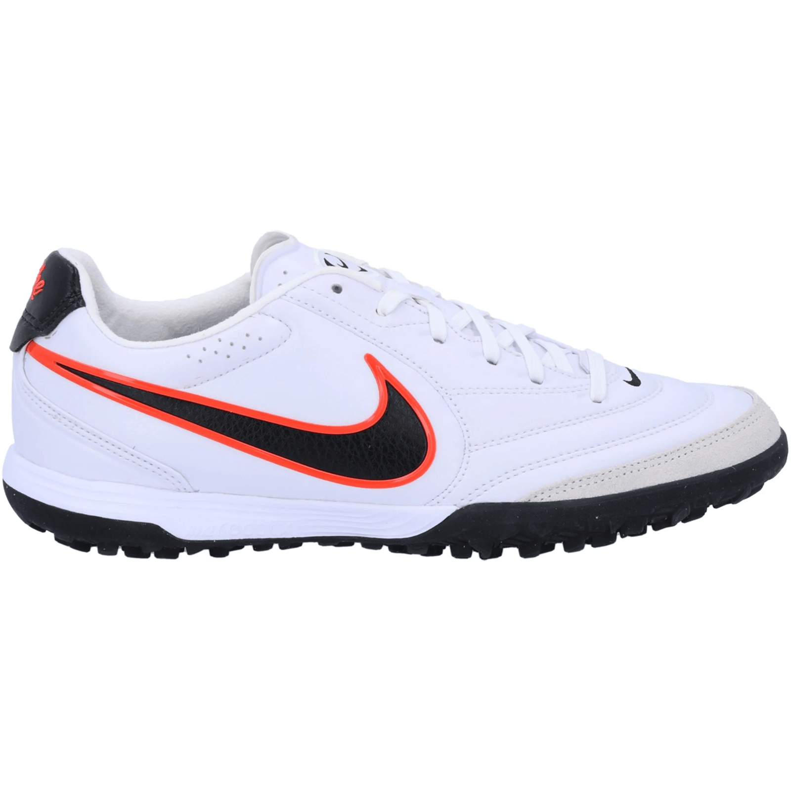Nike Tiempo Ligera Pro Turf Soccer Shoes (White/Black/Bright Crimson) | SoccerWearhouse