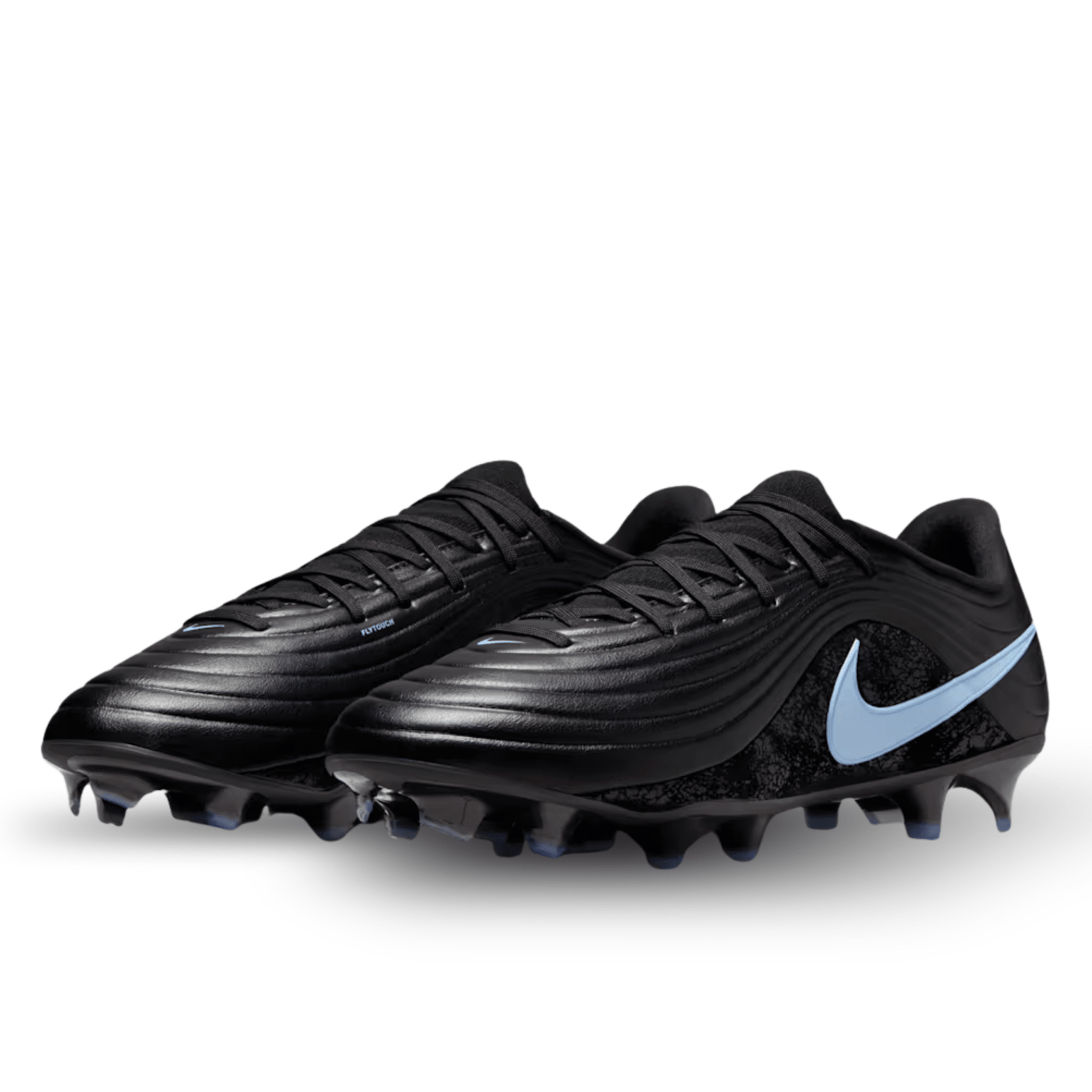 Nike Tiempo Maestro Academy FG/MG Soccer Cleats (Black/Ice Blue) | SoccerWearhouse