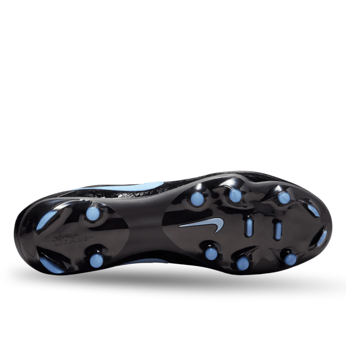 Nike Tiempo Maestro Academy FG/MG Soccer Cleats (Black/Ice Blue) | SoccerWearhouse
