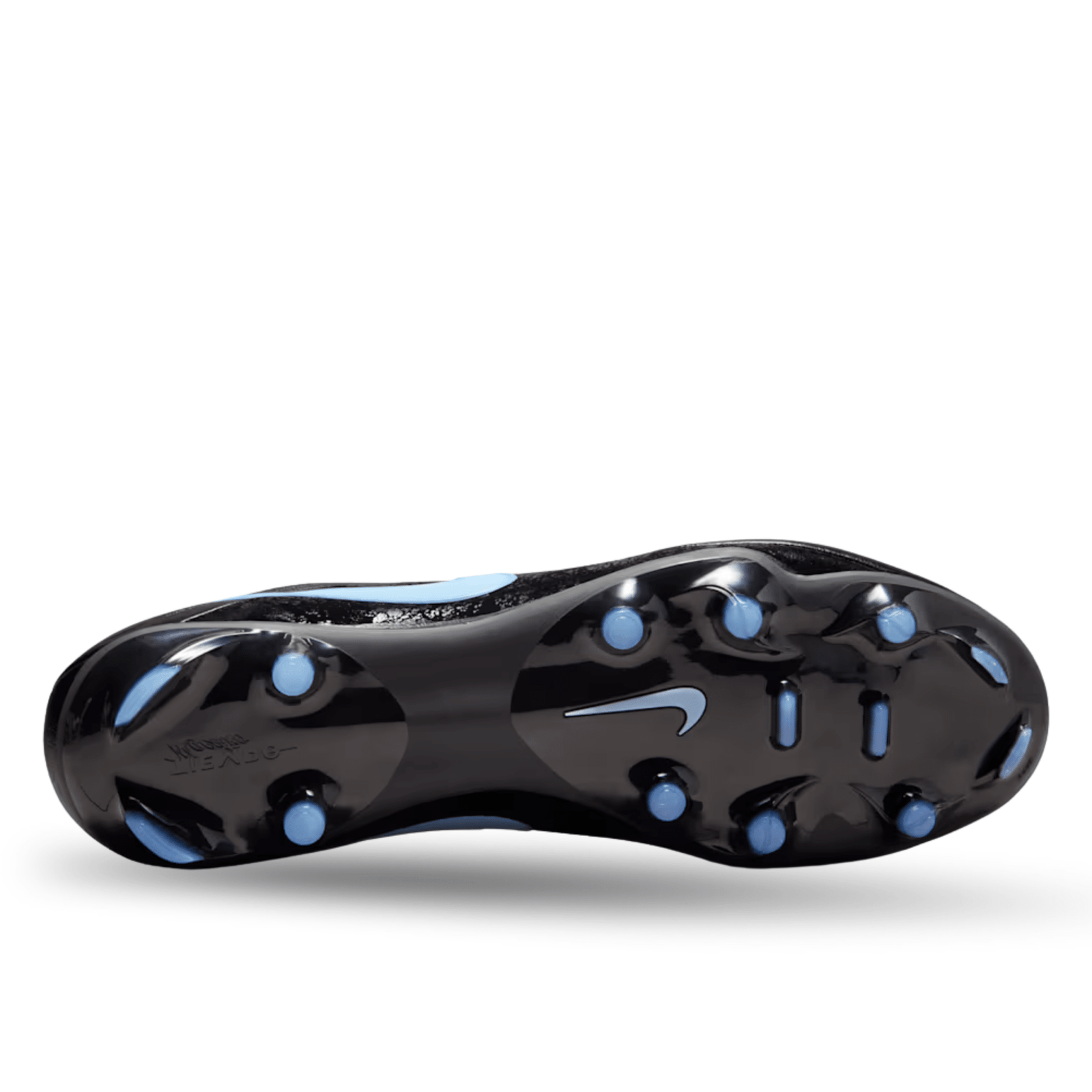 Nike Tiempo Maestro Academy FG/MG Soccer Cleats (Black/Ice Blue) | SoccerWearhouse