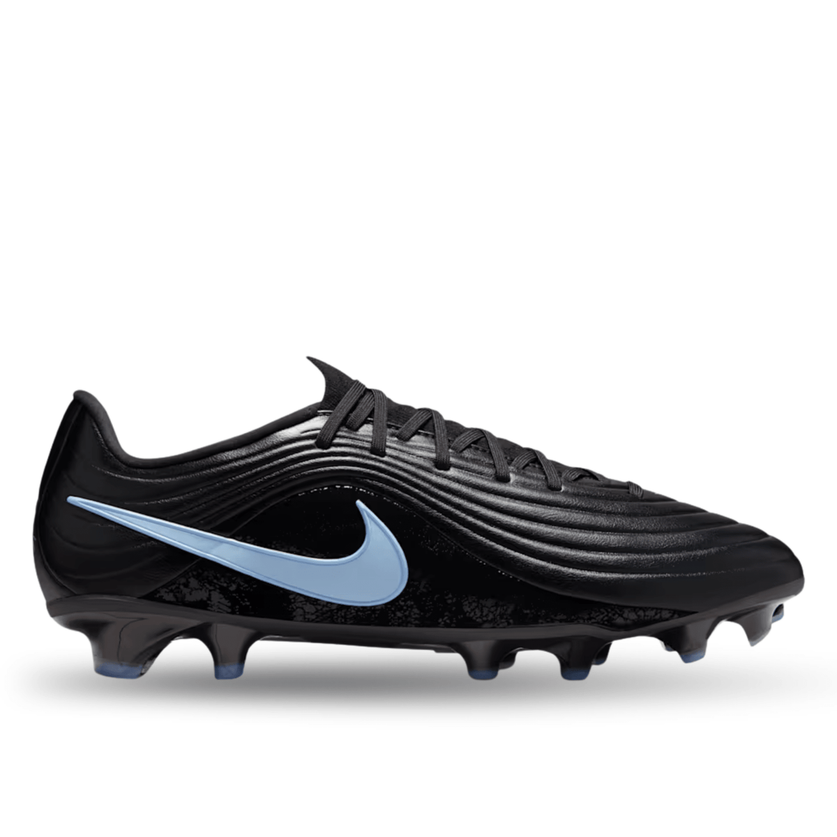 Nike Tiempo Maestro Academy FG/MG Soccer Cleats (Black/Ice Blue) | SoccerWearhouse