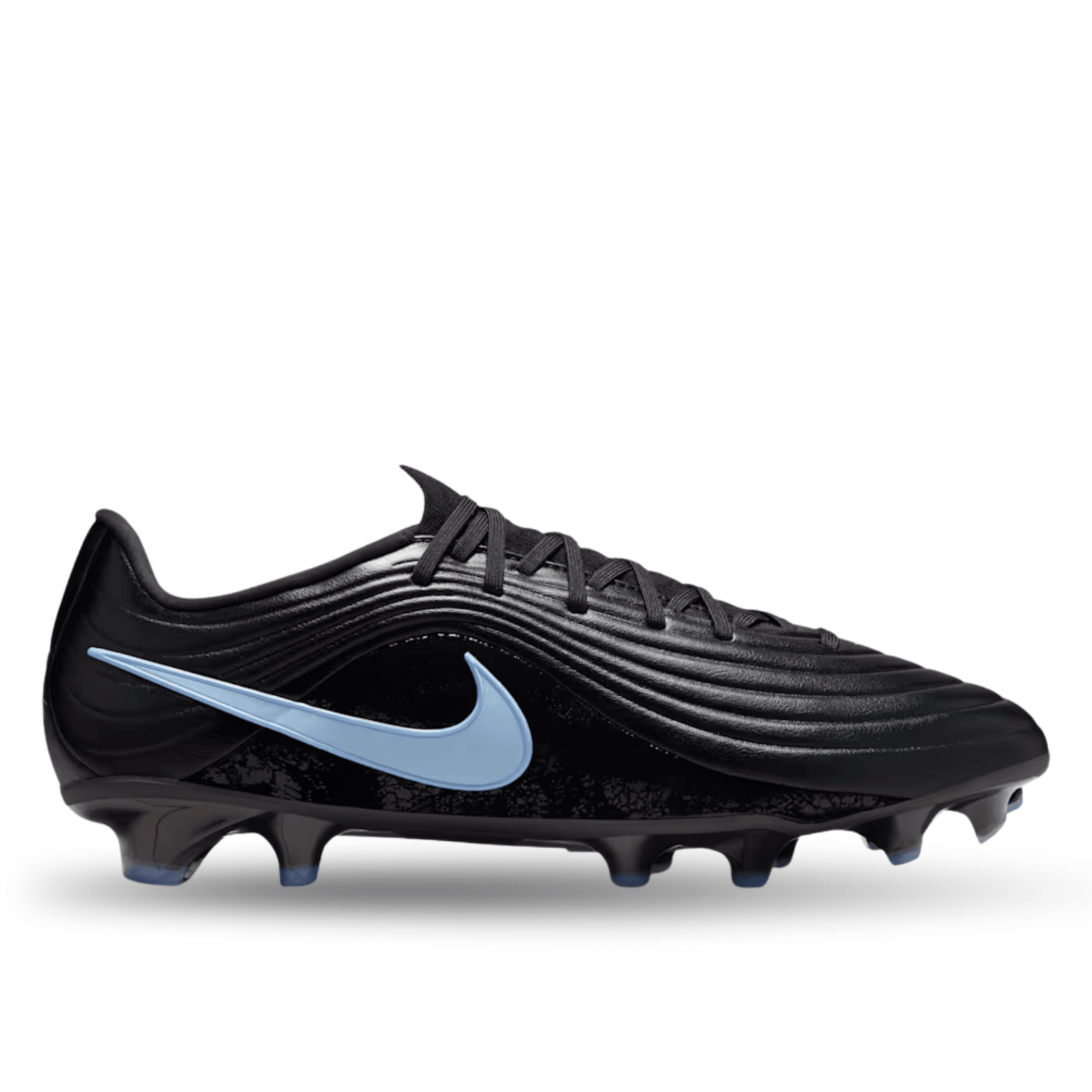 Nike Tiempo Maestro Academy FG/MG Soccer Cleats (Black/Ice Blue) | SoccerWearhouse