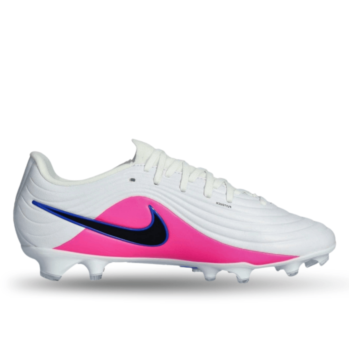Nike Tiempo Maestro Academy FG/MG Soccer Cleats (White/Black/Racer Blue) | SoccerWearhouse