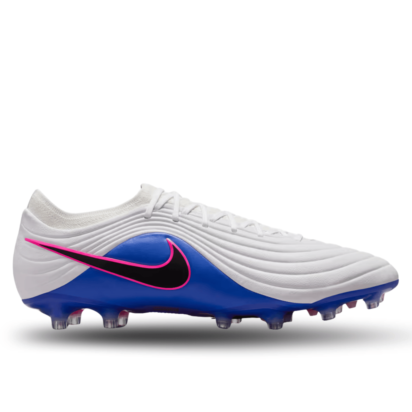 Nike Tiempo Maestro Elite AG - Pro Soccer Cleats (White/Black/Racer Blue) | SoccerWearhouse