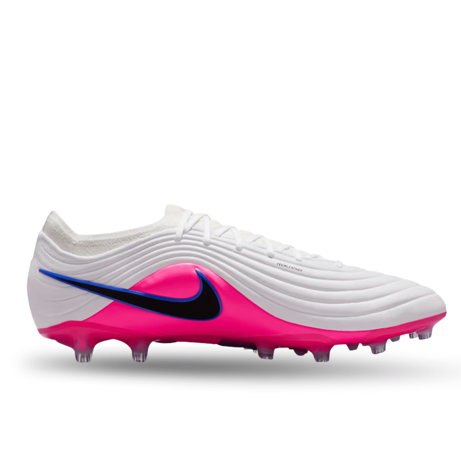 Nike Tiempo Maestro Elite AG - Pro Soccer Cleats (White/Black/Racer Blue) | SoccerWearhouse