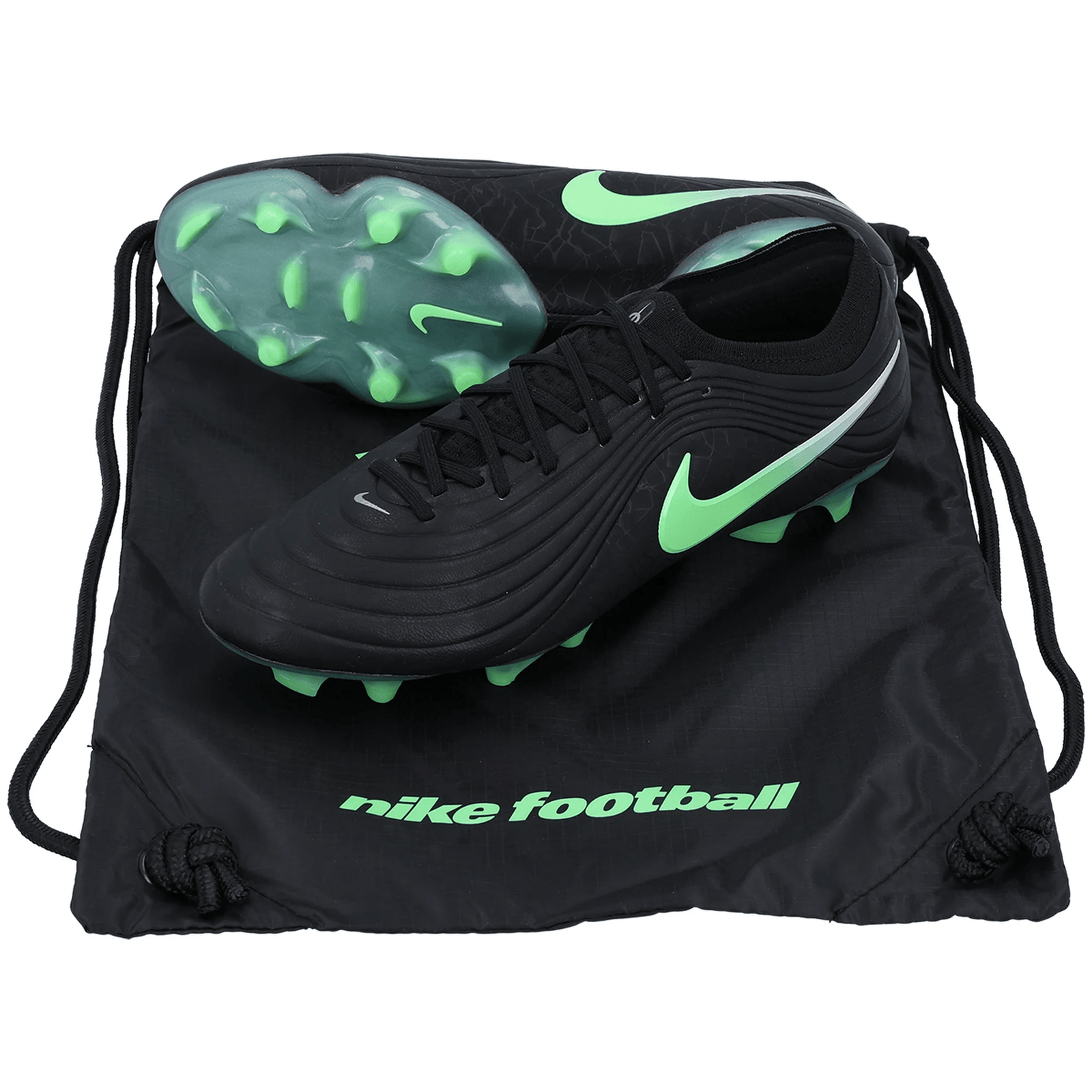 Nike Tiempo Maestro Elite FG Soccer Cleats (Black/Illusion Green) | SoccerWearhouse
