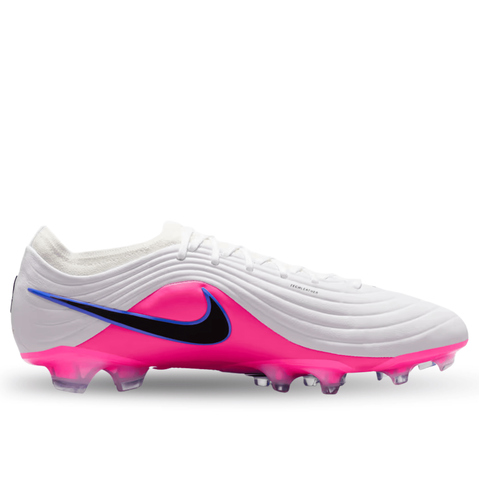 Nike Tiempo Maestro Elite Firm Ground Soccer Cleats (White/Racer Blue) | SoccerWearhouse