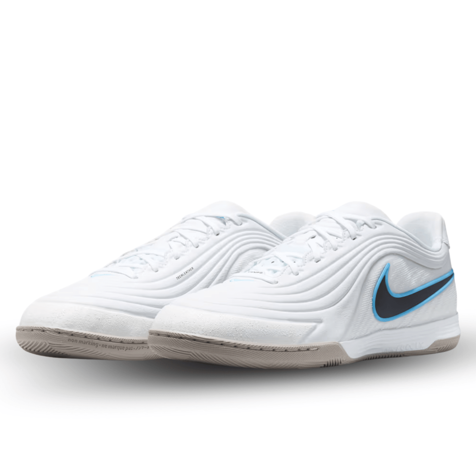 Nike Tiempo ReactGato IC Indoor Soccer Shoes (White/Shimmer) | SoccerWearhouse